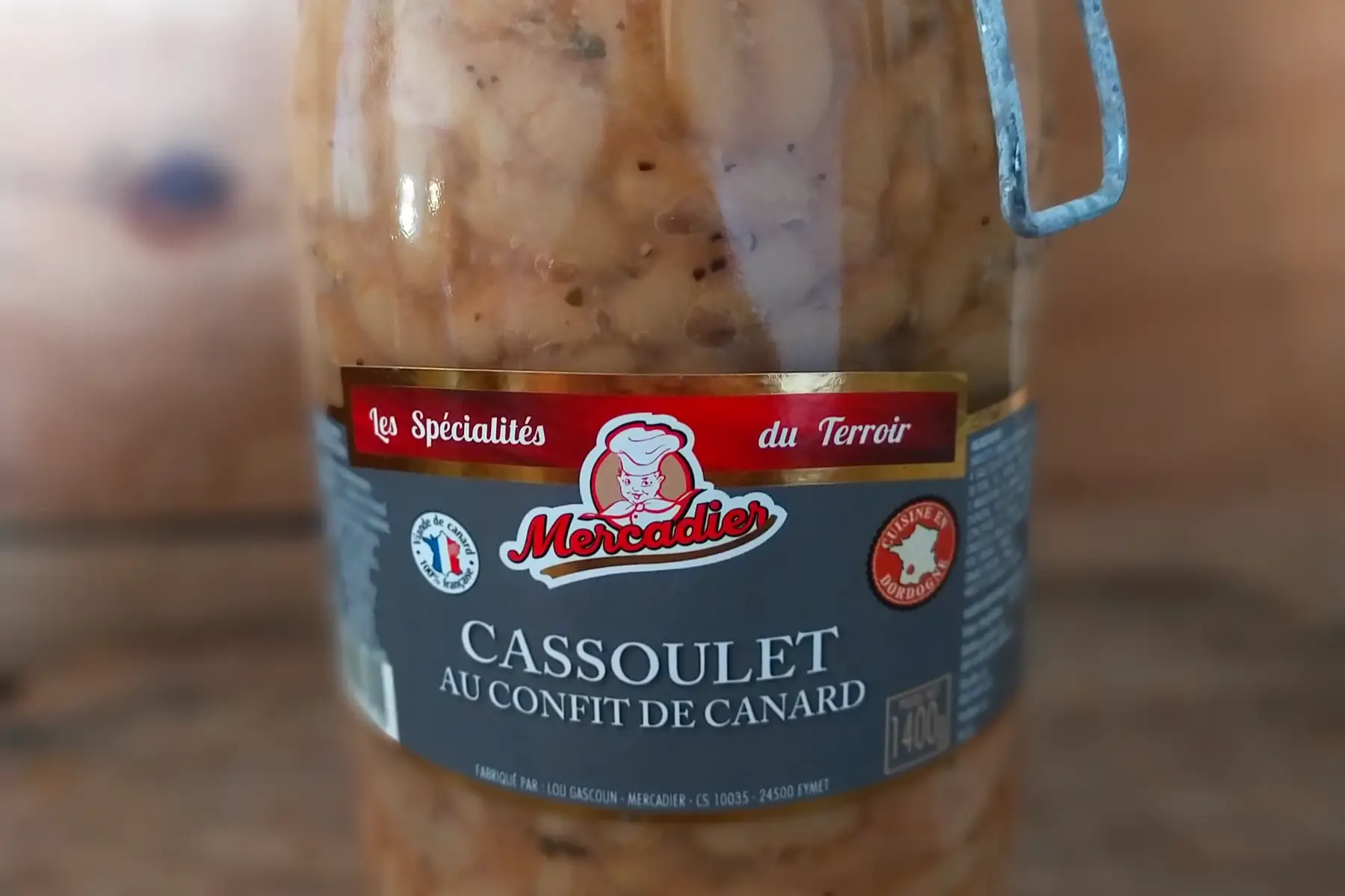 plats préparés : cassoulet au confit de canard, 1.4kg