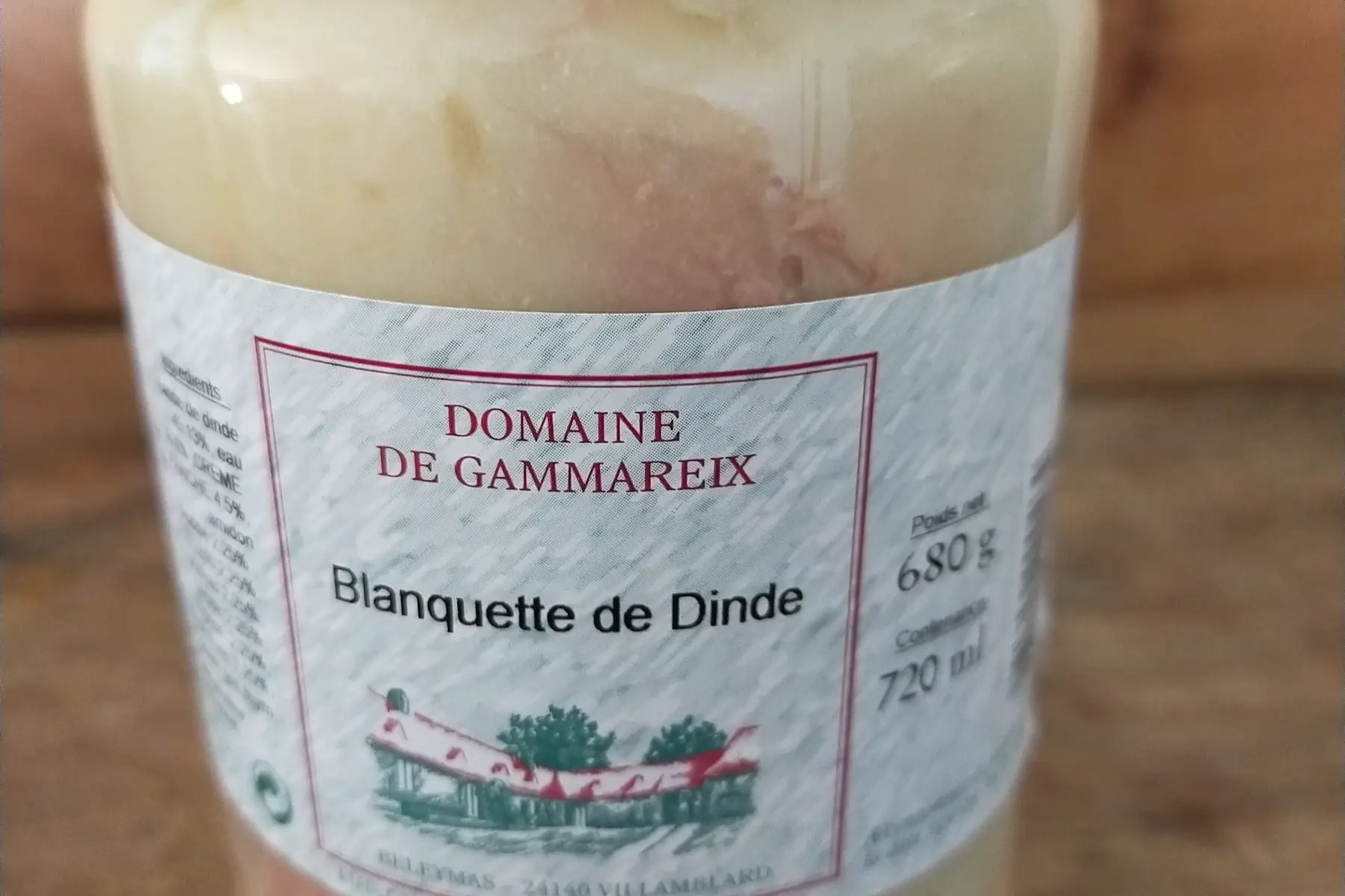 plats préparés blanquette de dinde 685 gr