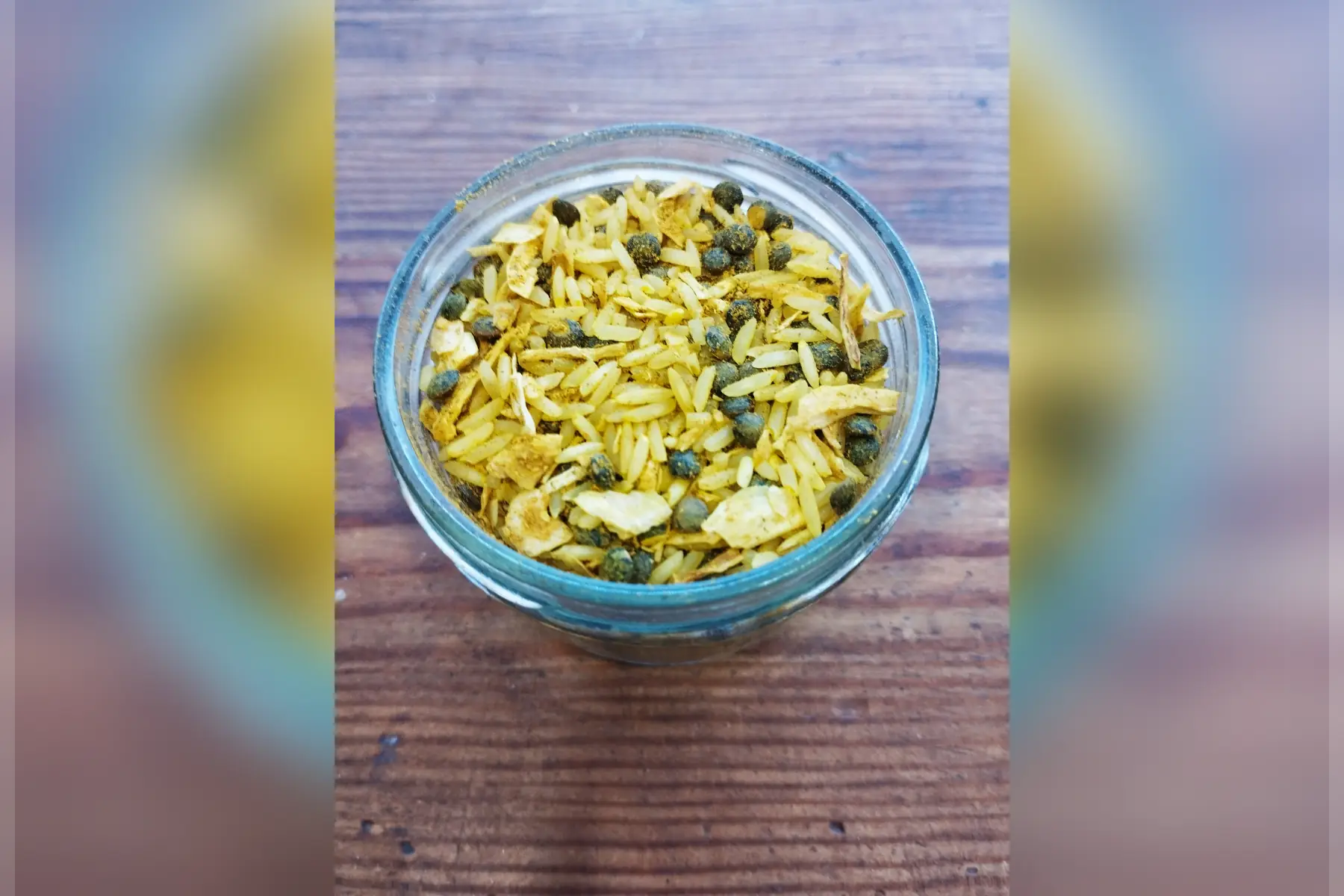 riz blanc et lentilles vertes aux épices