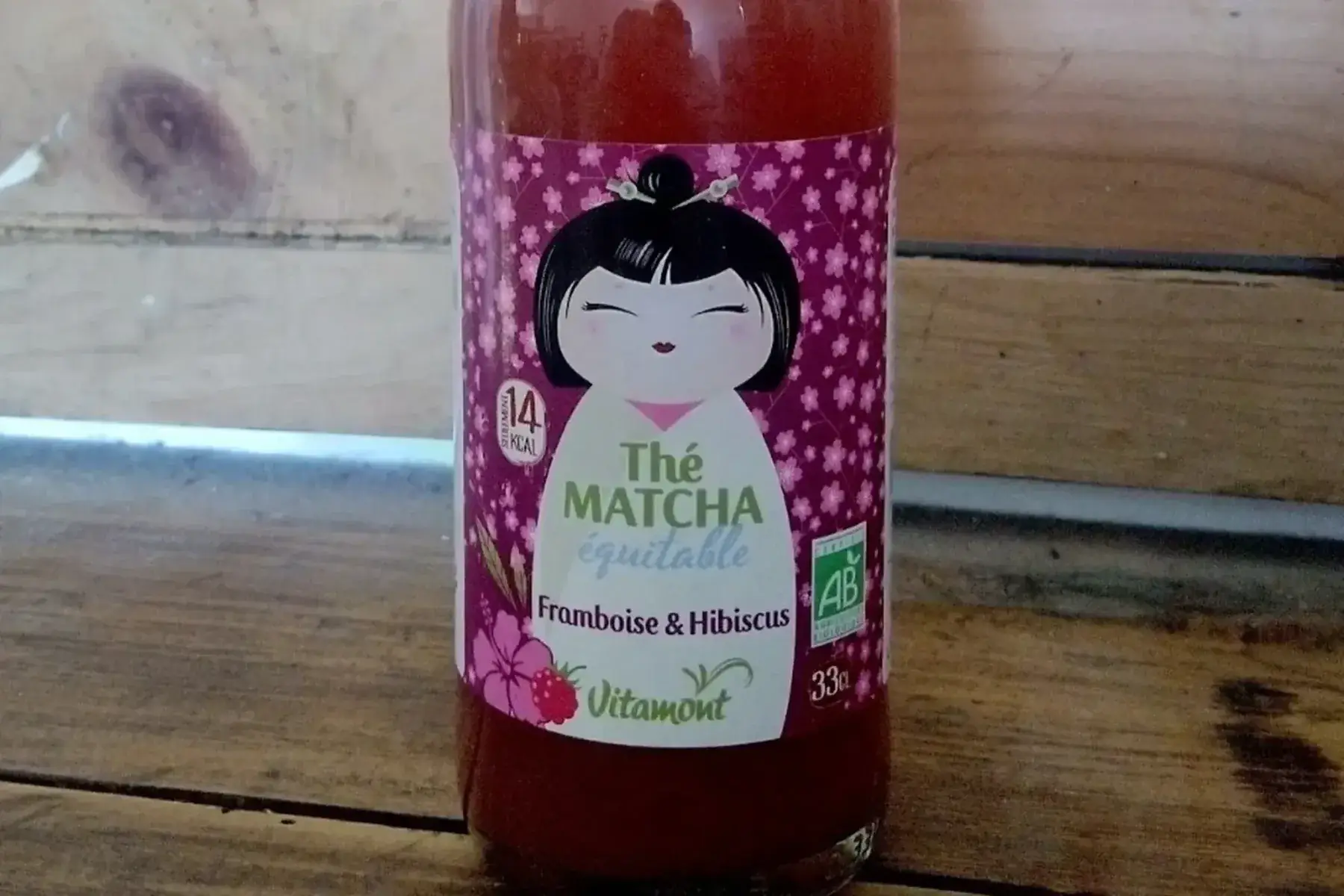 boisson thé matcha framboise hibiscus 33cl