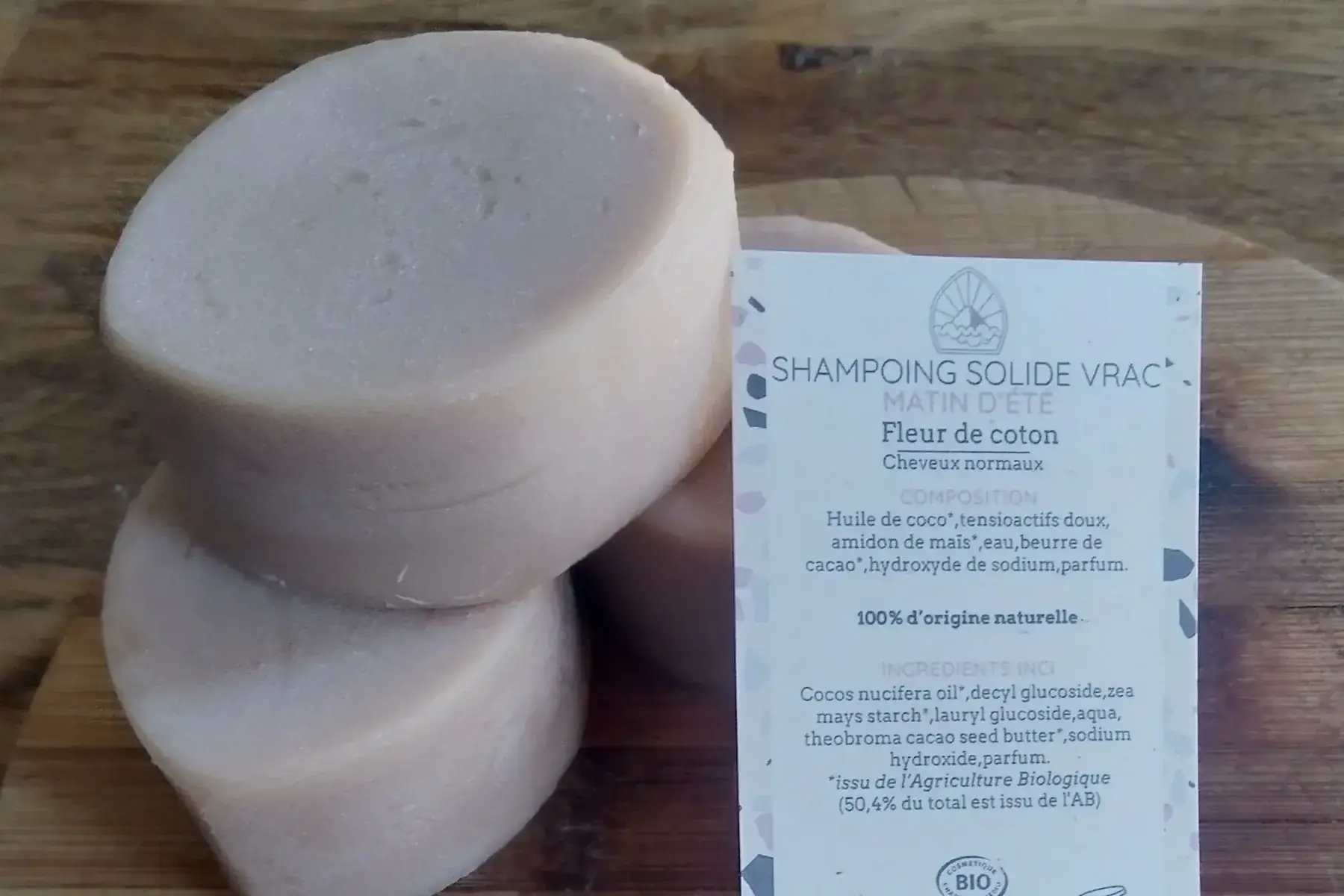 cosmétique : shampoing solide cheveux normaux