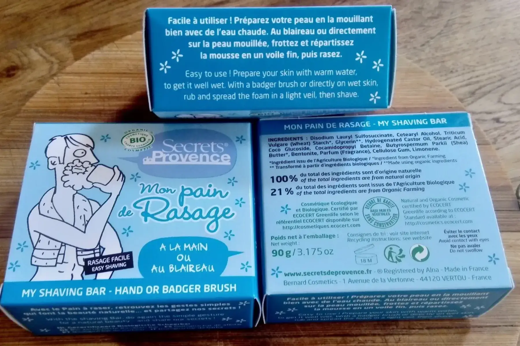 cosmétique : pain de rasage homme