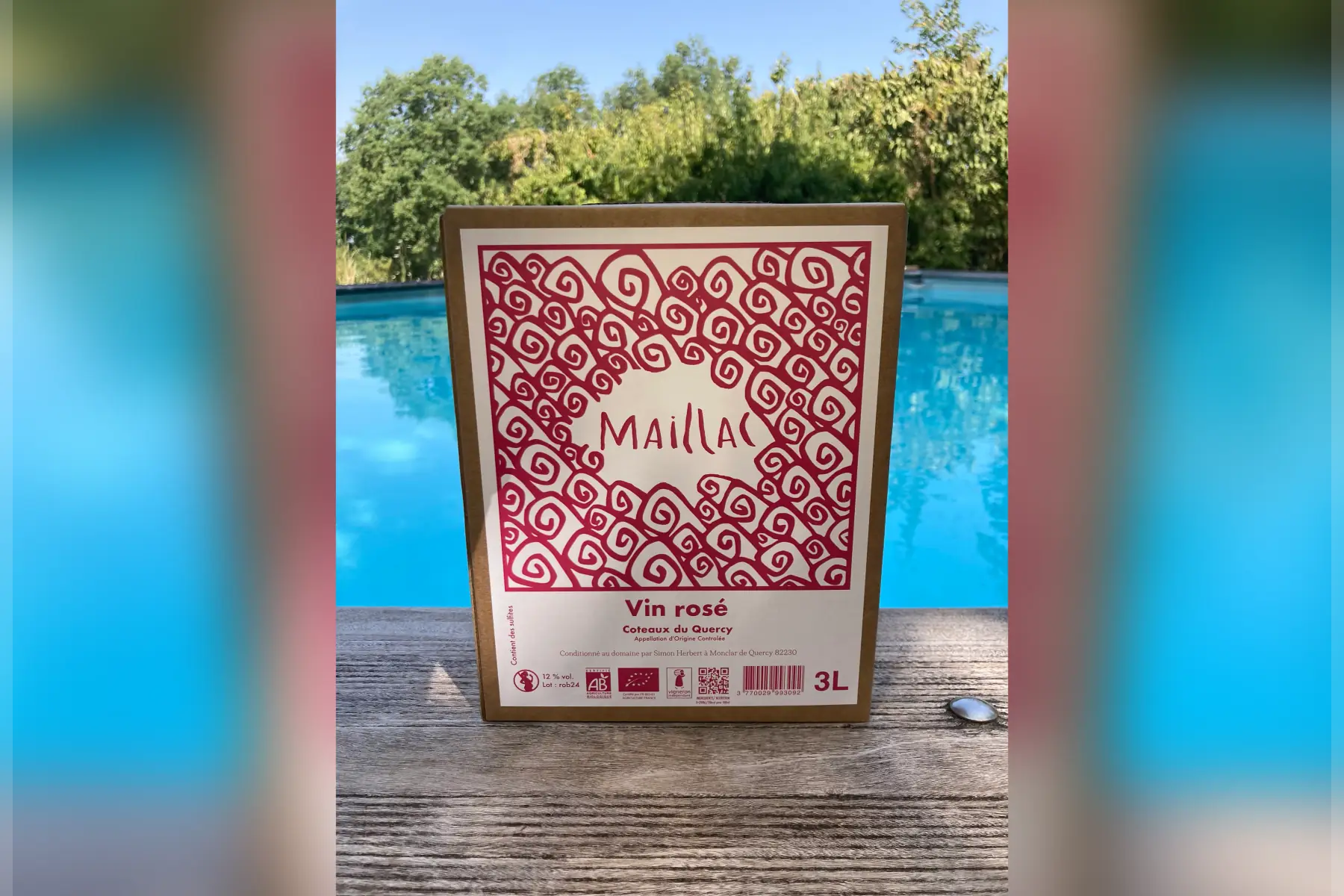 Cubis 3L vin rosé AOC