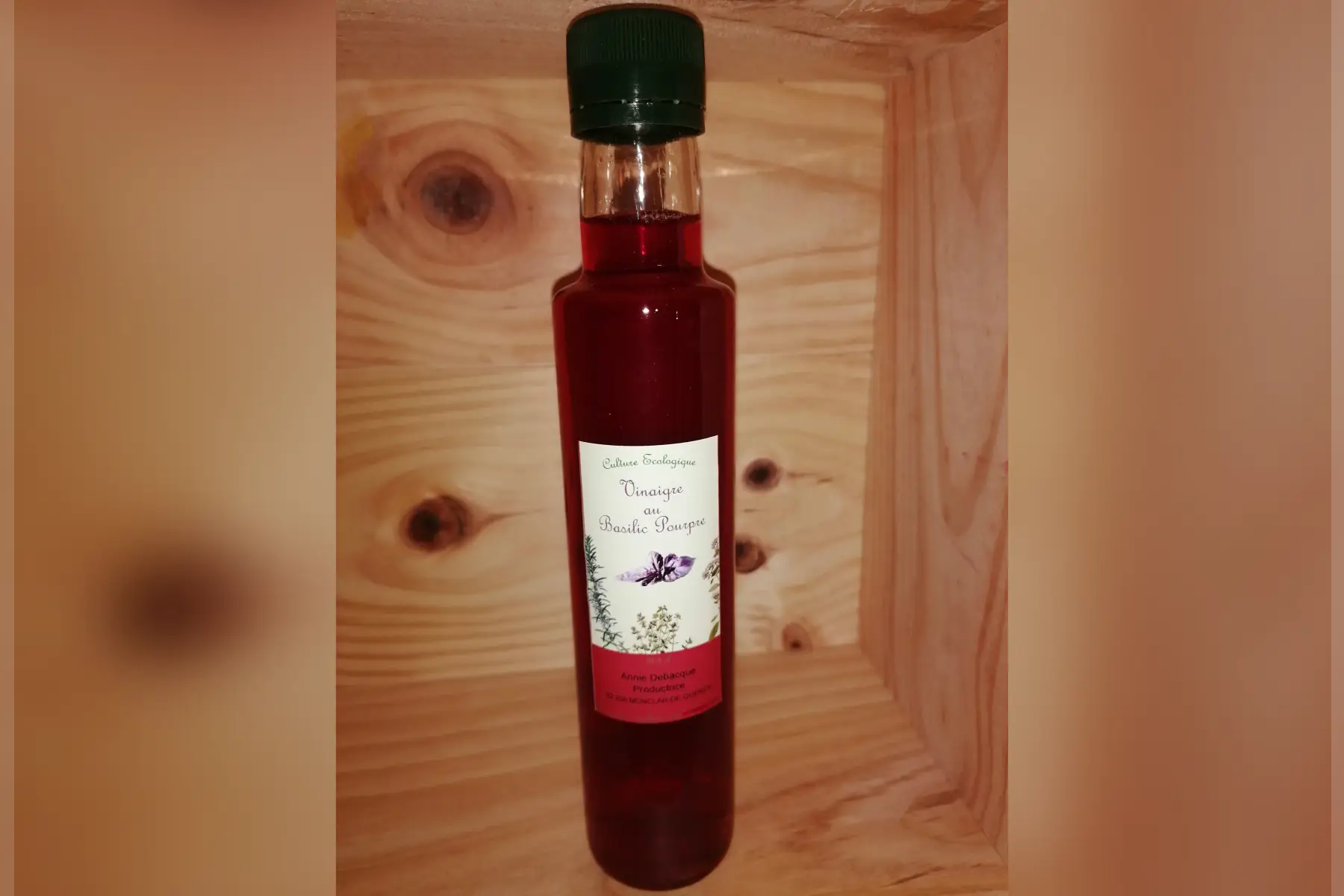 vinaigre au basilic pourpre