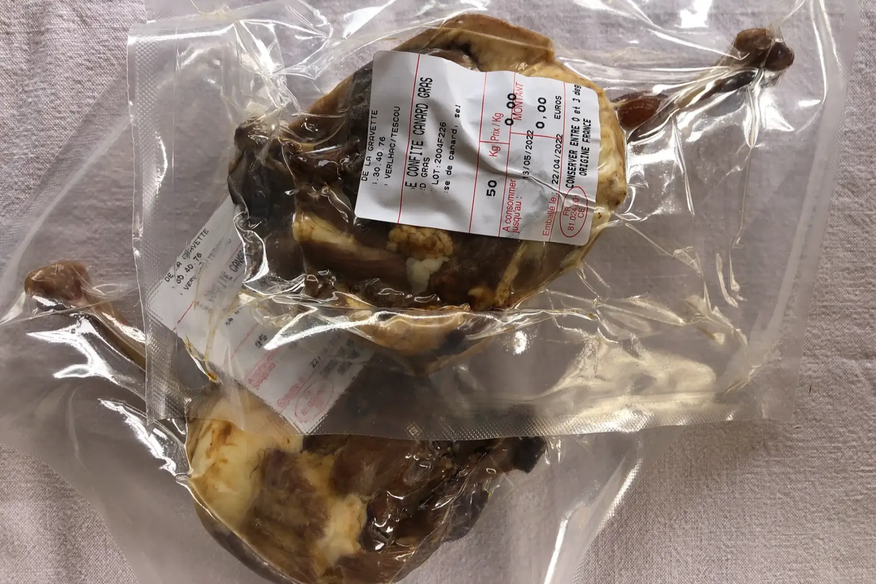 cuisse de canard confite