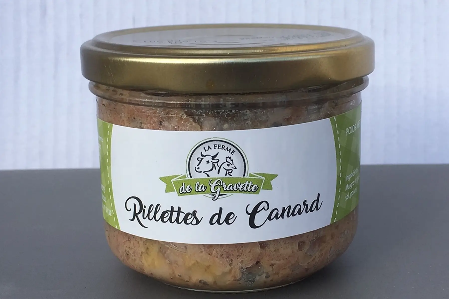 rillettes de canard verrine de 200g