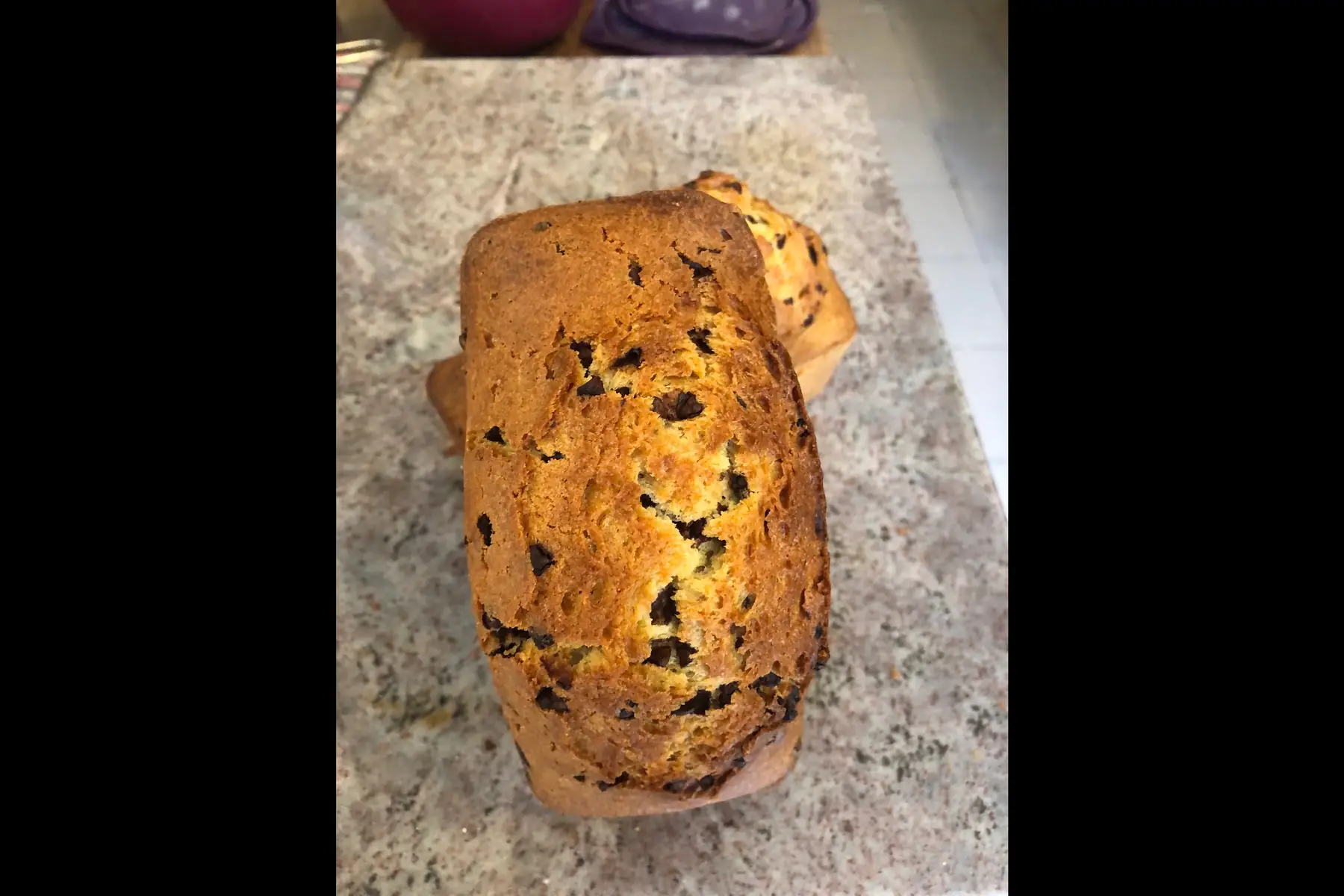 Cake pépites de chocolat farine de pep et sans lactose