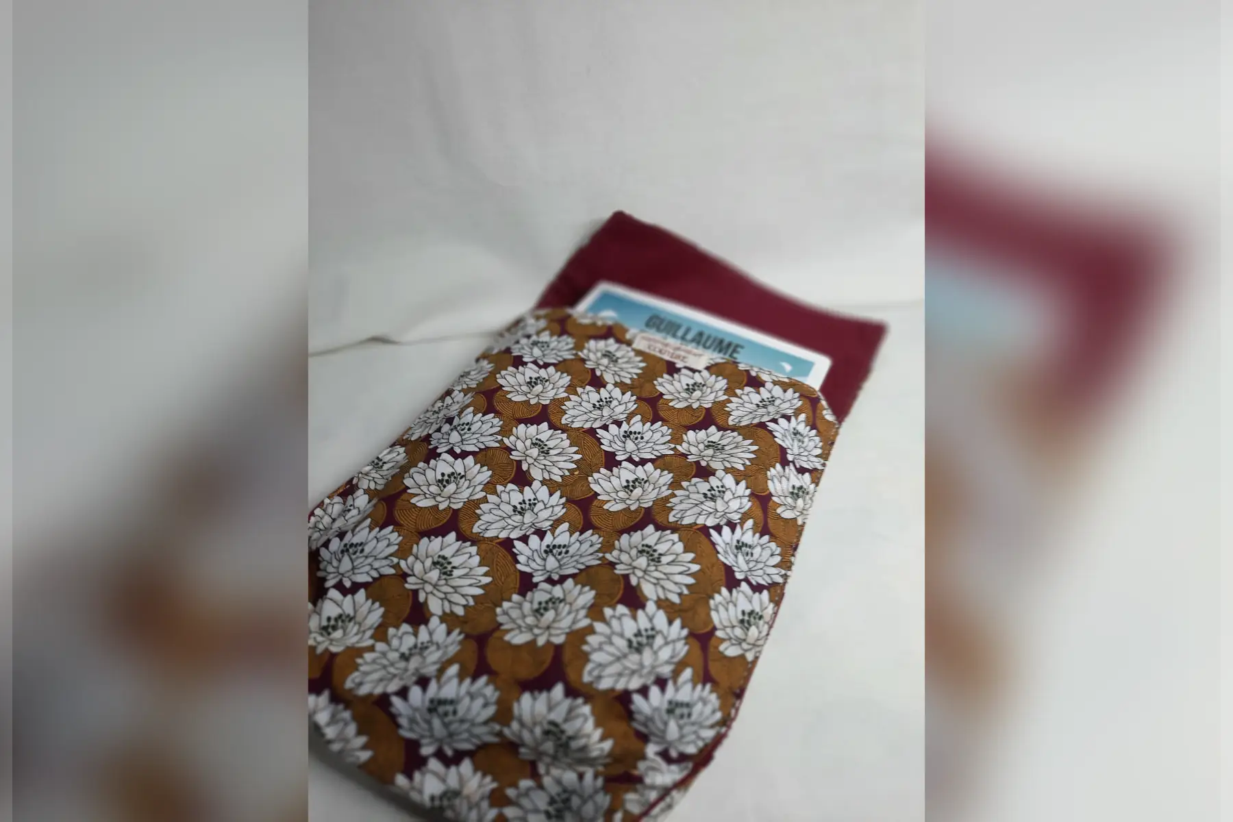 pochette pour livre " nénuphars "