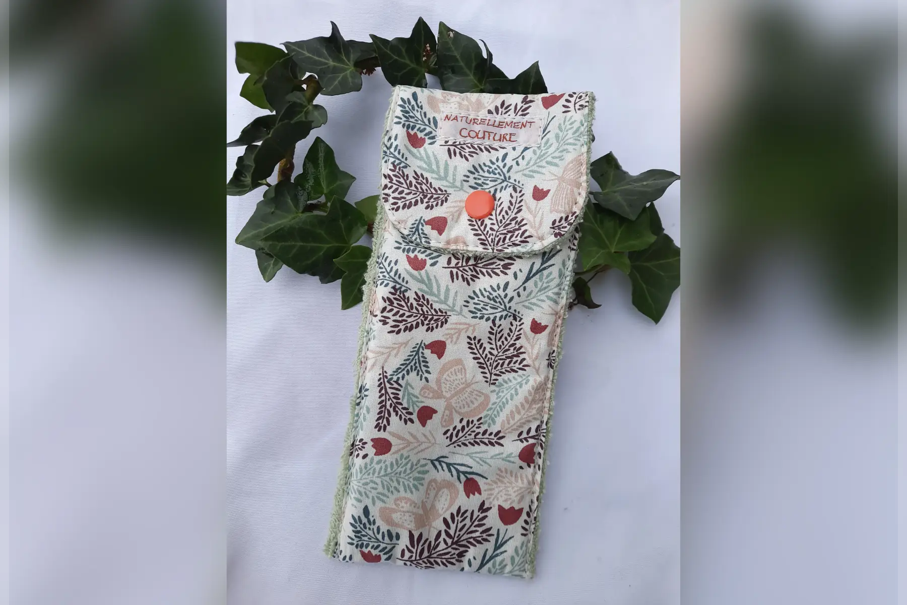 pochette brosse à dent "floral"