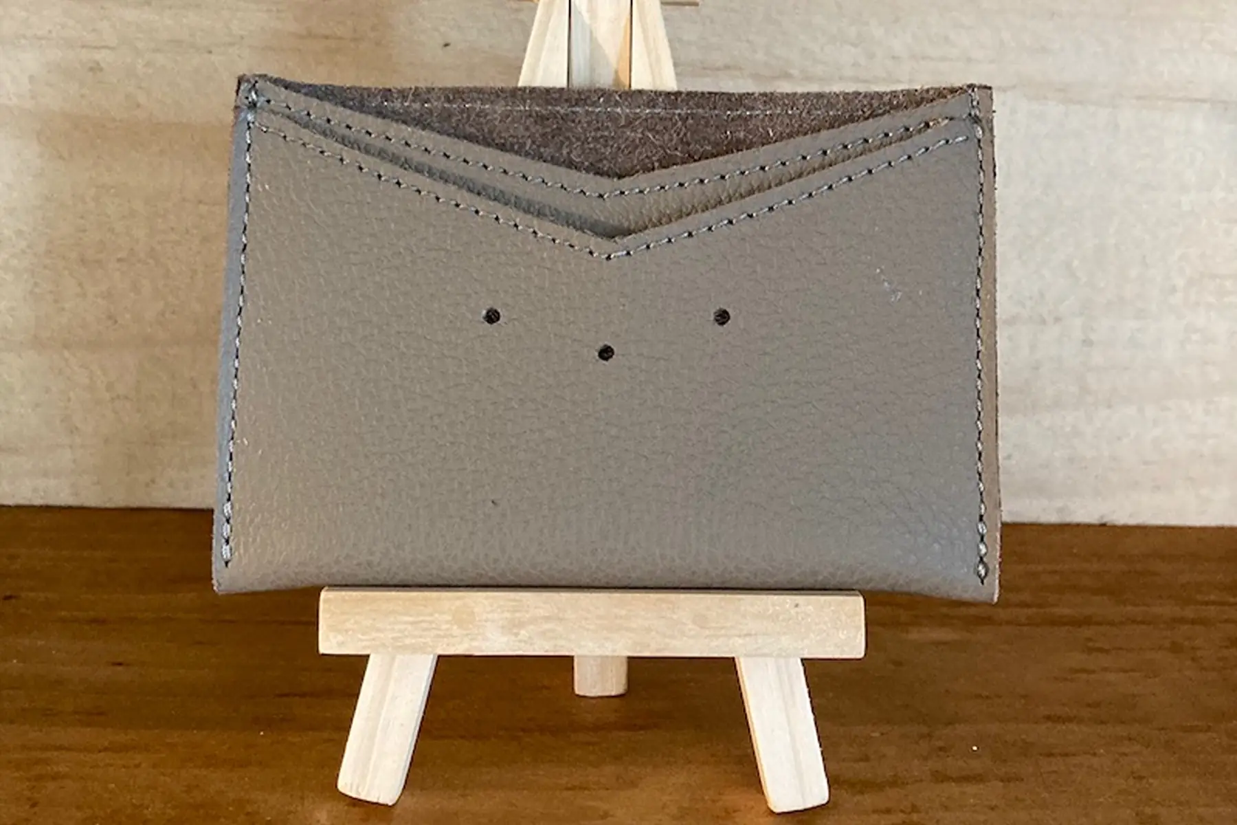 porte-cartes gris/taupe