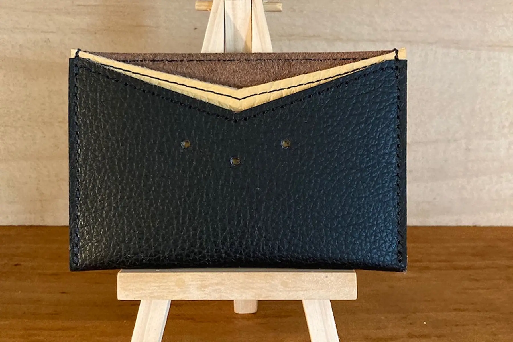 porte-cartes noir & jaune