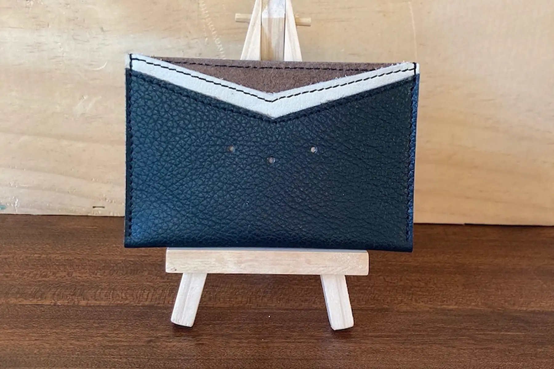 porte-cartes noir & blanc