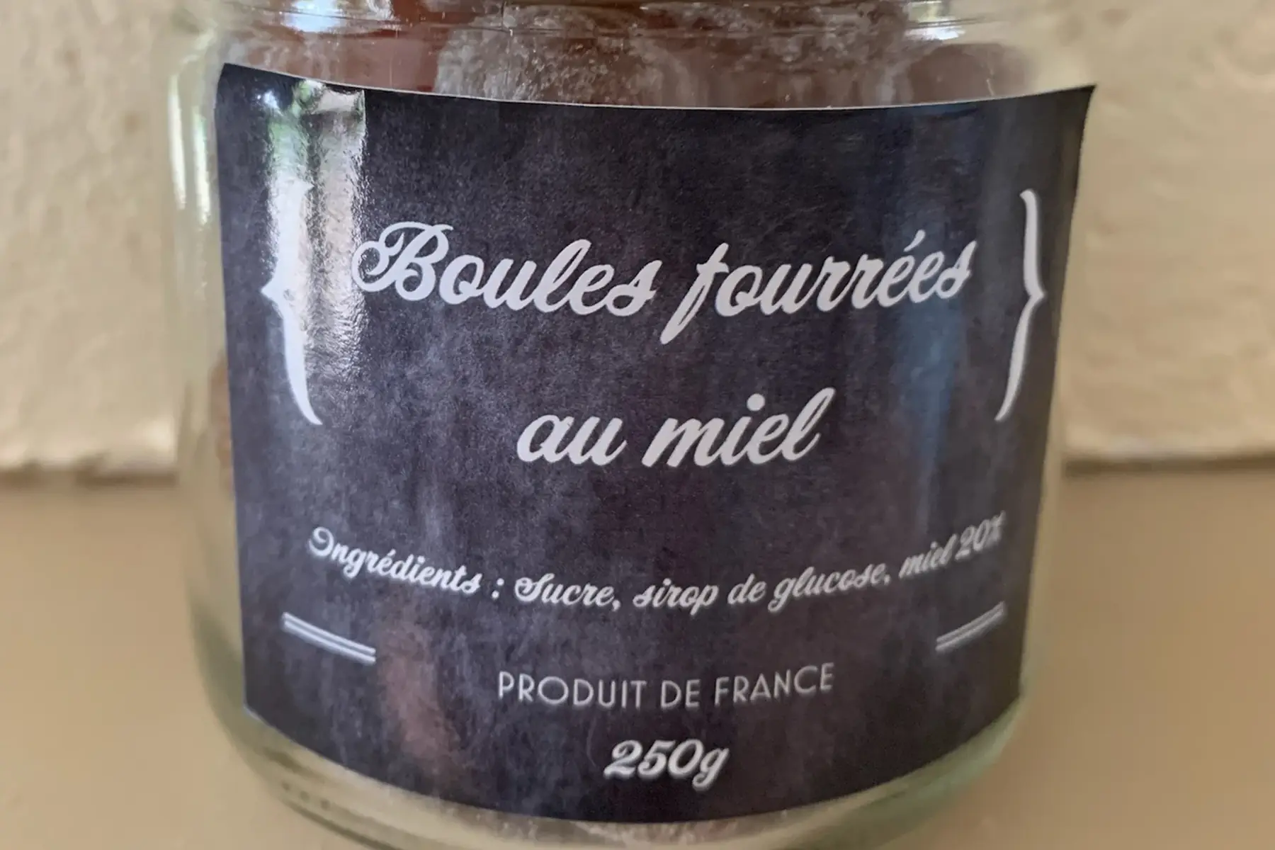 boules fourrées au miel