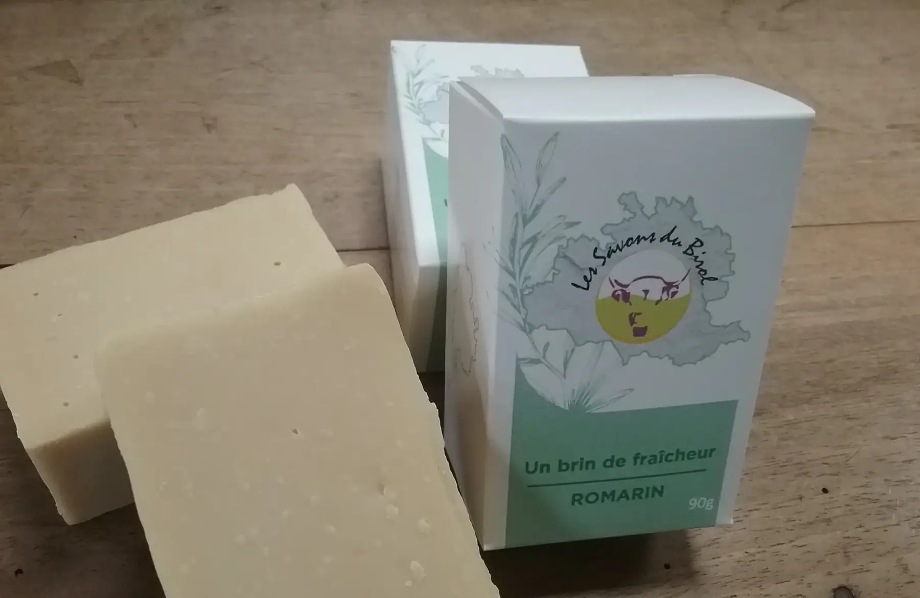savon au romarin (au lait de vache de La Maison du Birol)