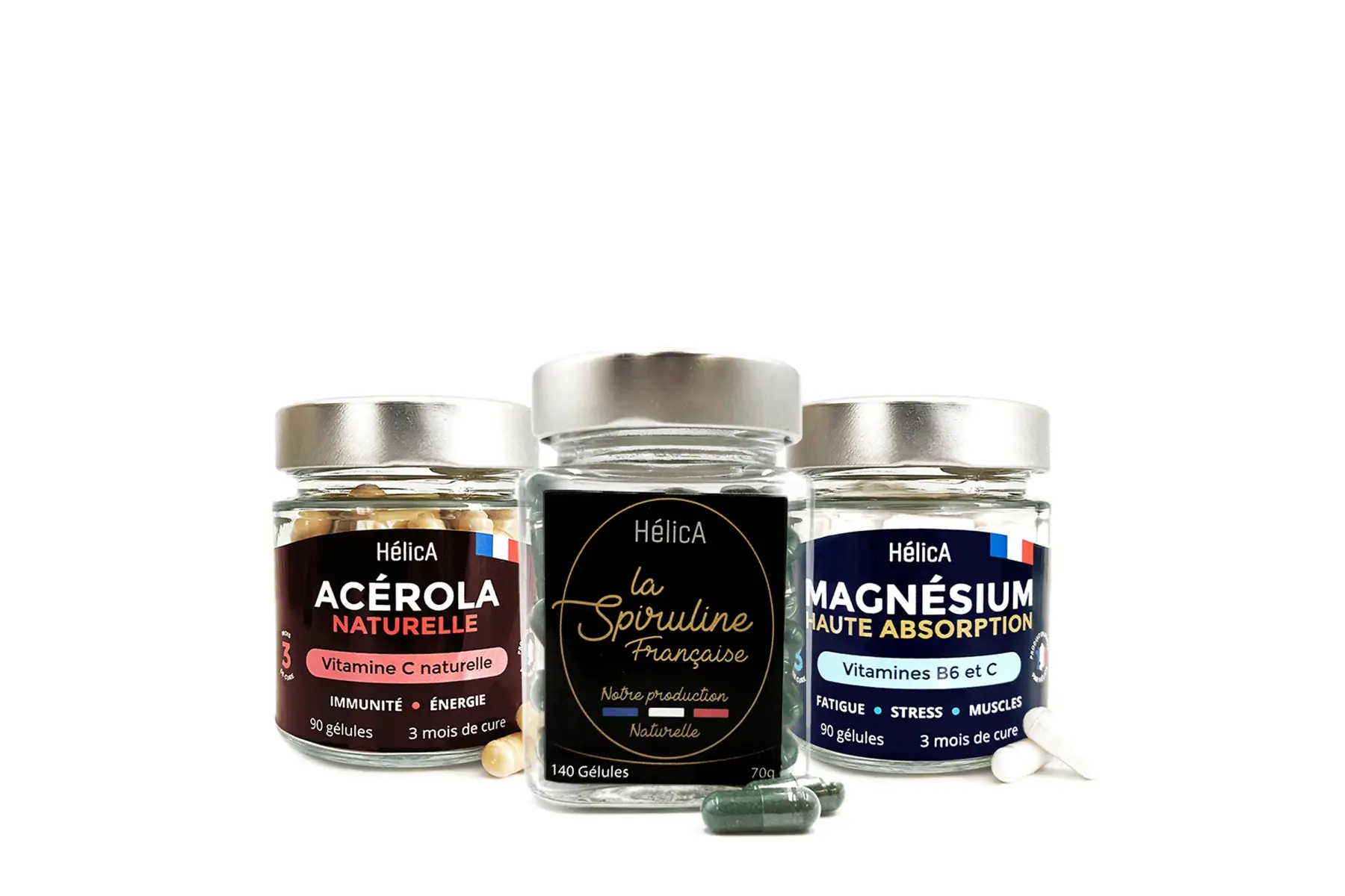 pack energie + (spiruline /acérola/magnésium) hélica