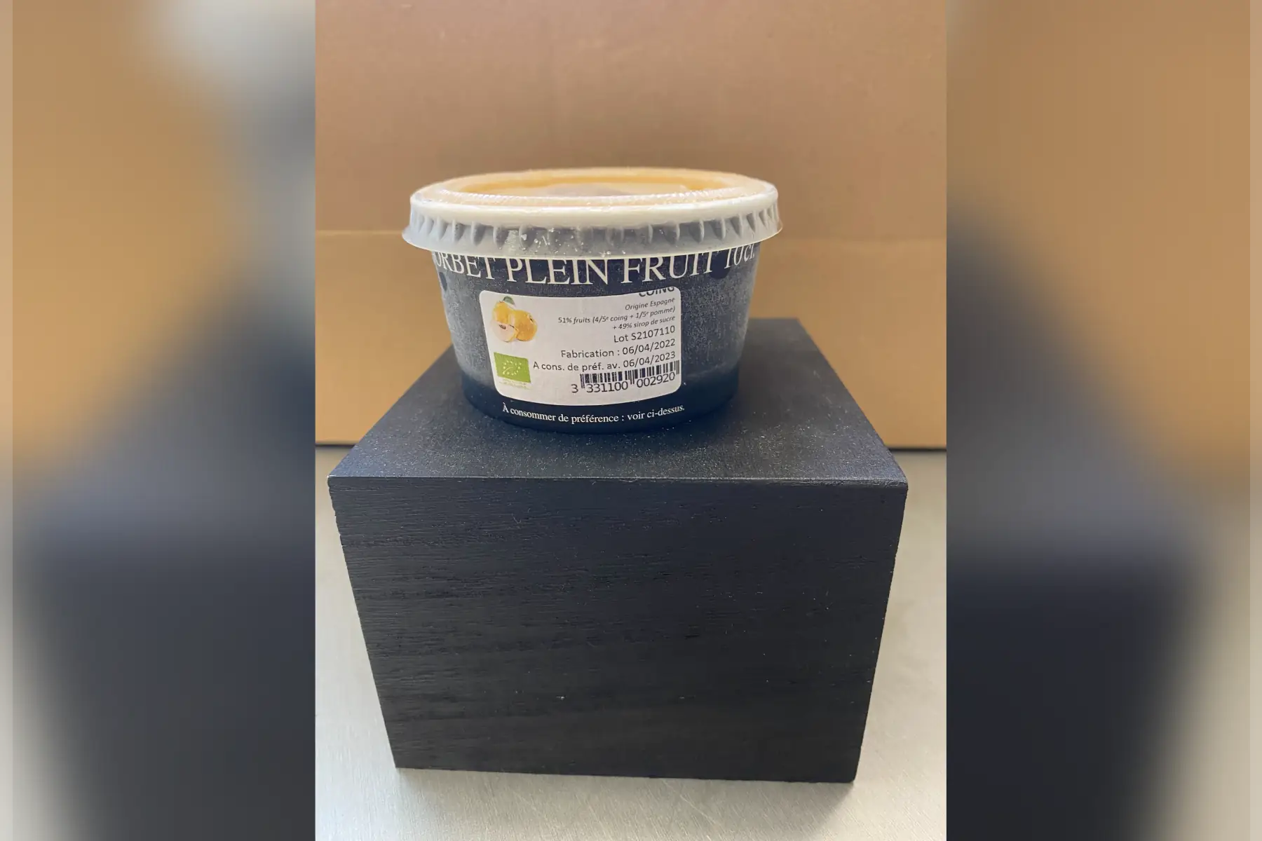 sorbet plein fruit coing 10 cl