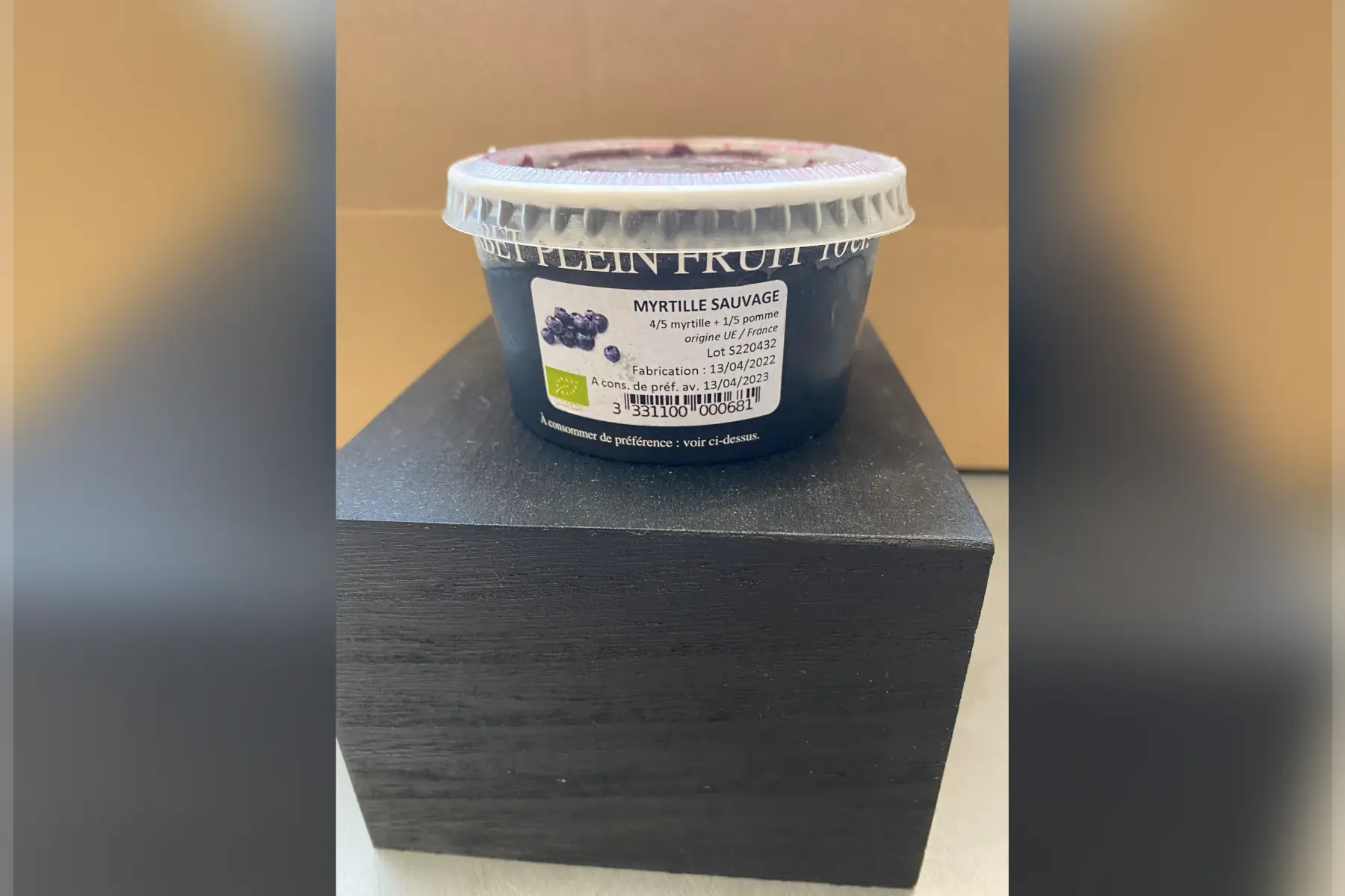 sorbet plein fruit myrtille sauvage 10 cl