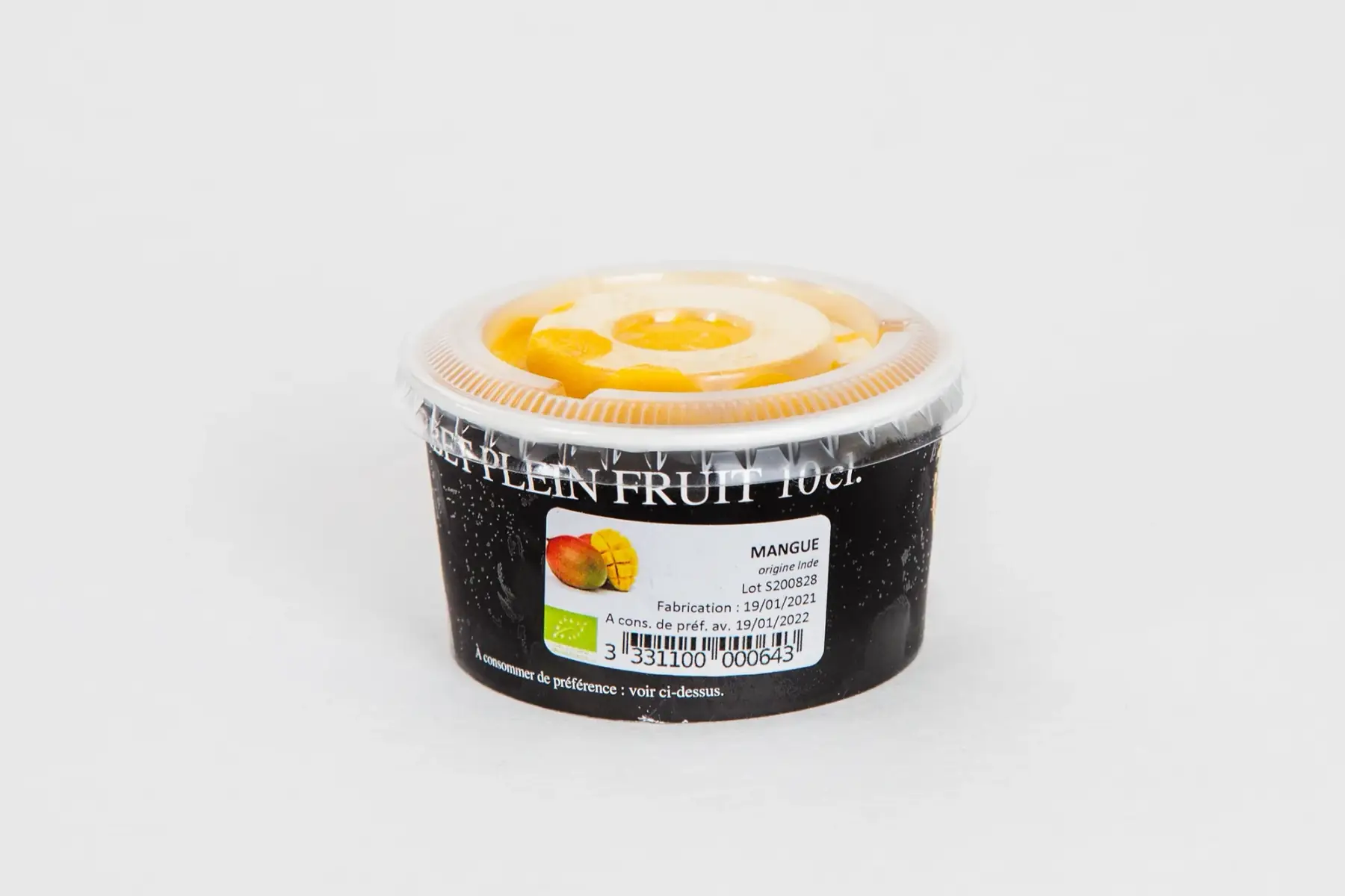 sorbet plein fruit mangue 10 cl
