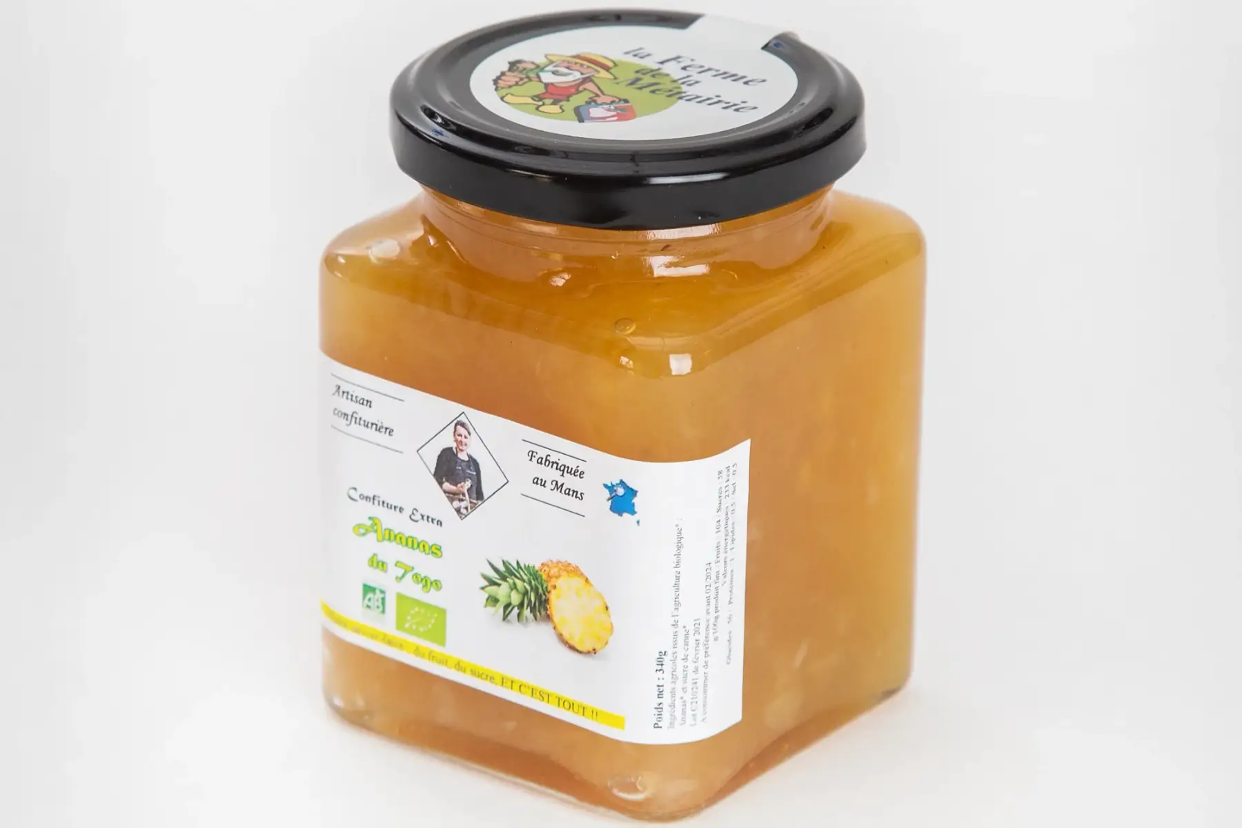 confiture extra ananas 330g