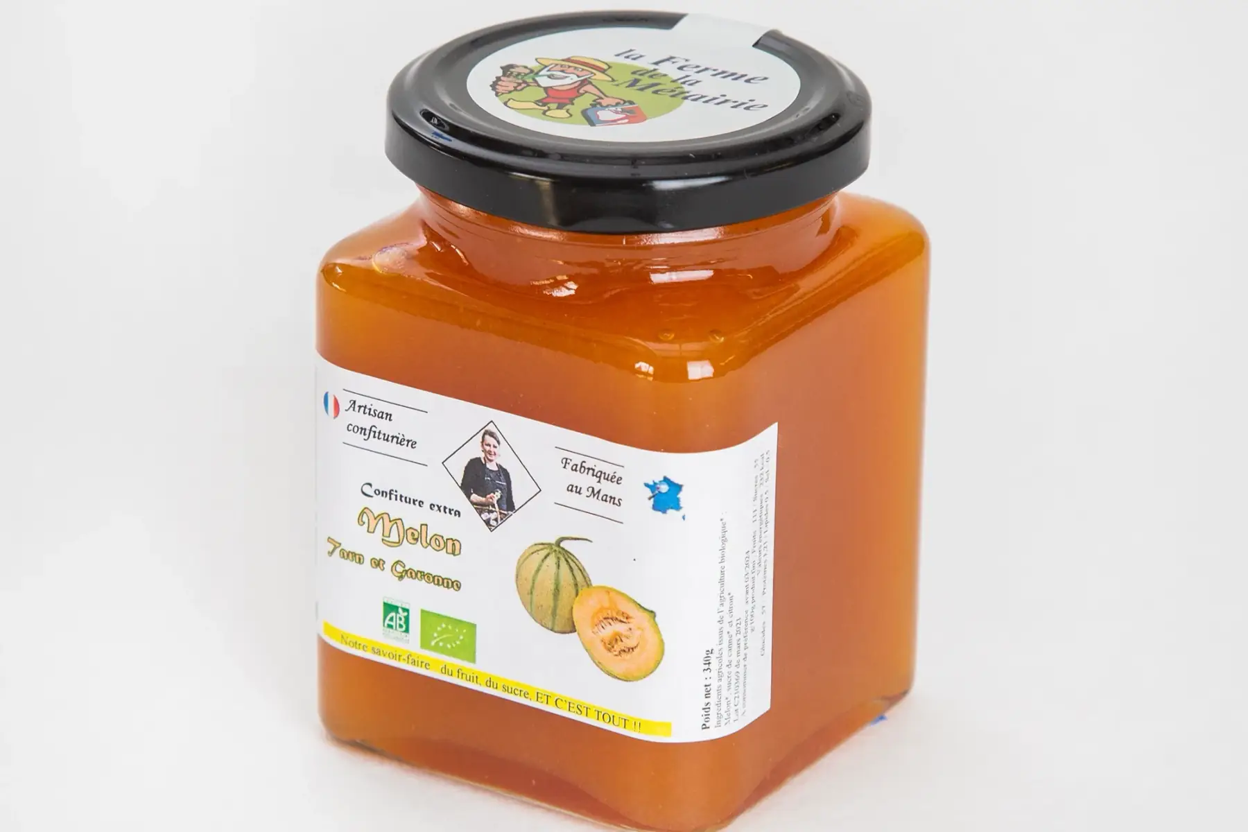confiture extra melon tarn et garonne 330g