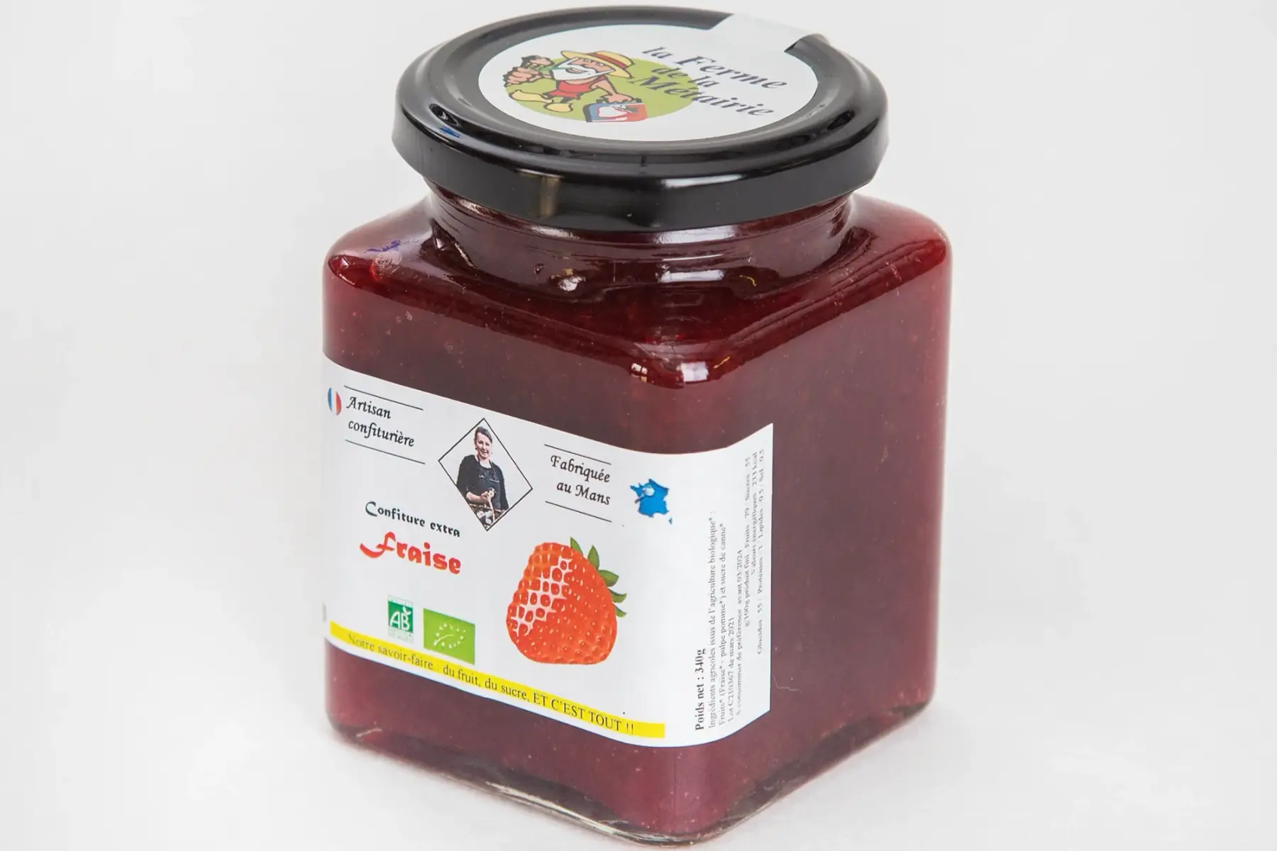 confiture extra fraise 330g