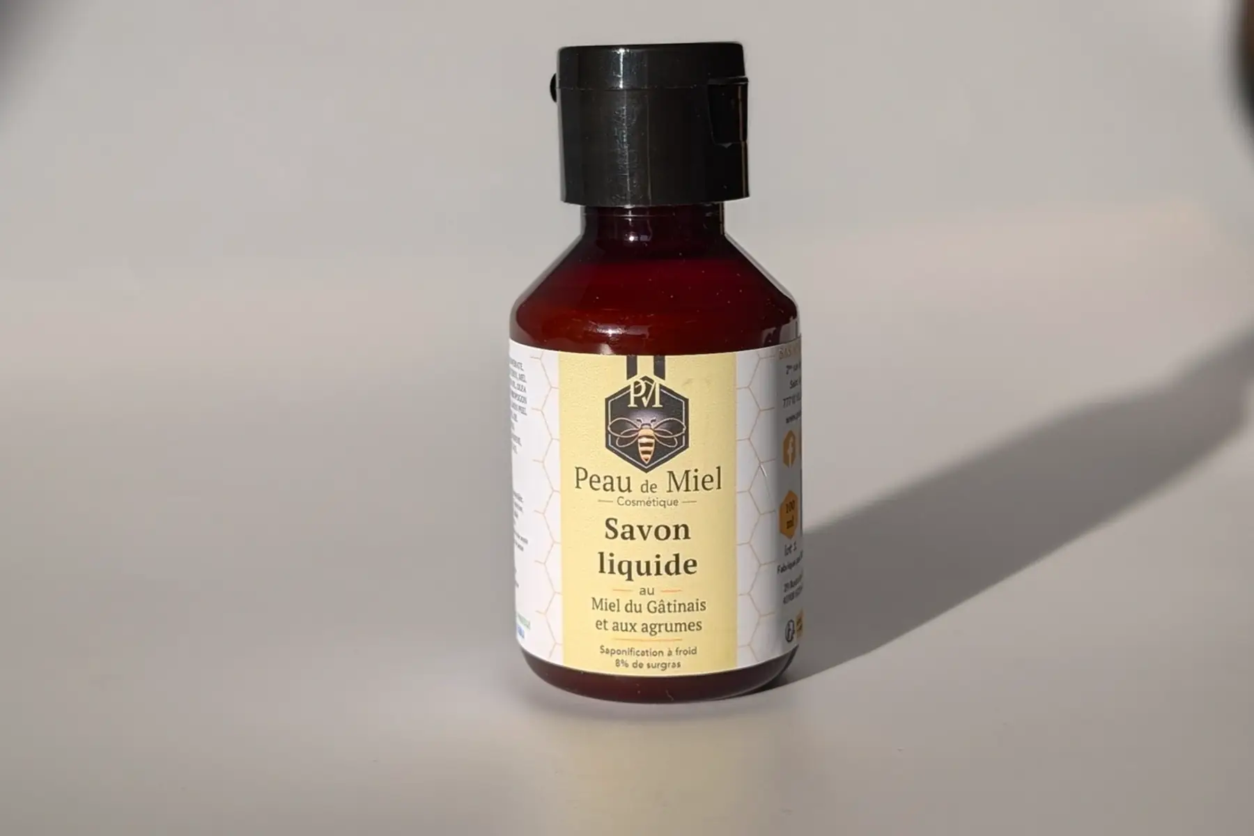 Savon liquide Miel de Fleurs du Gâtinais & Agrumes 100ml