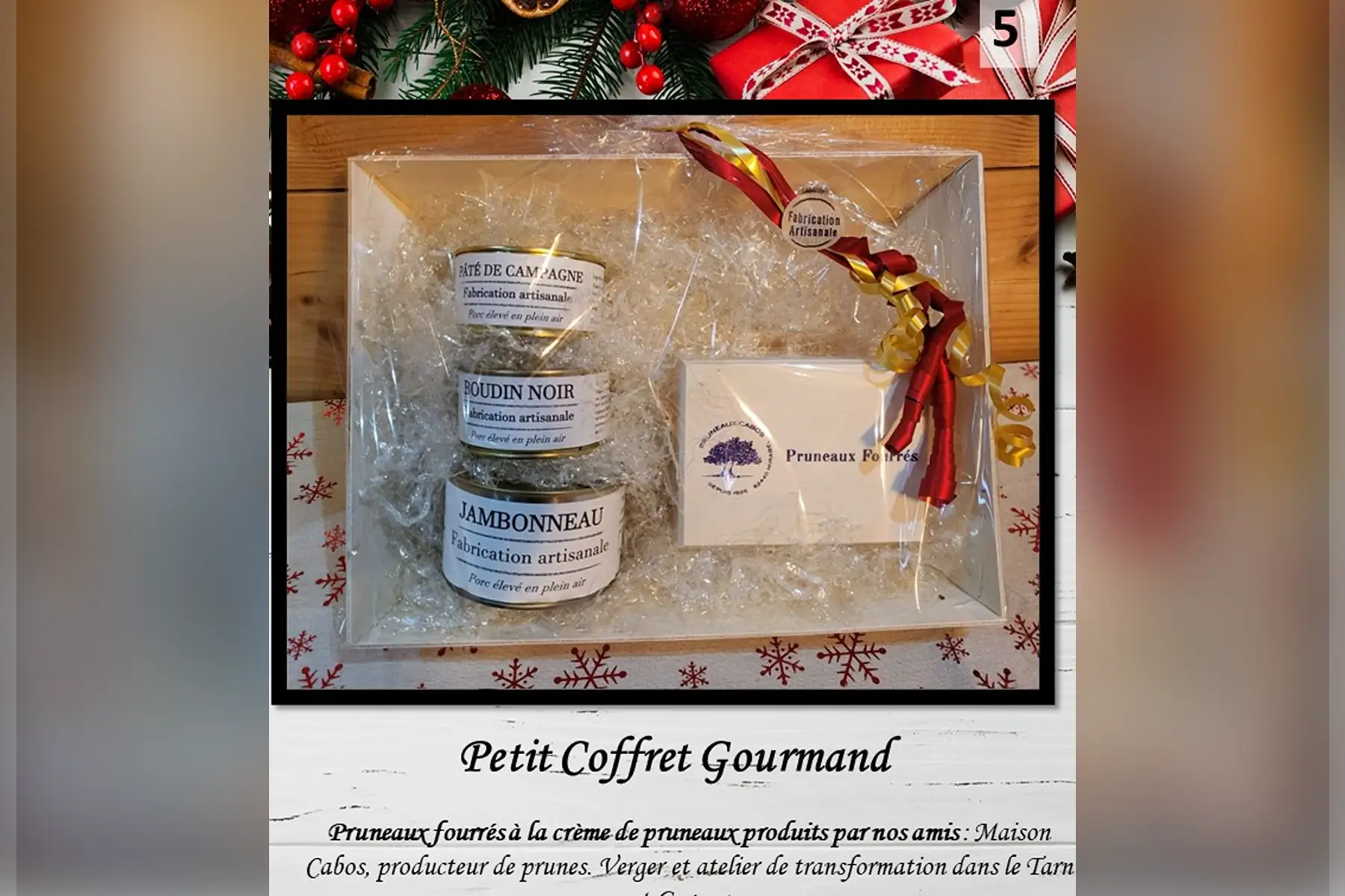 coffret de noël petit gourmand