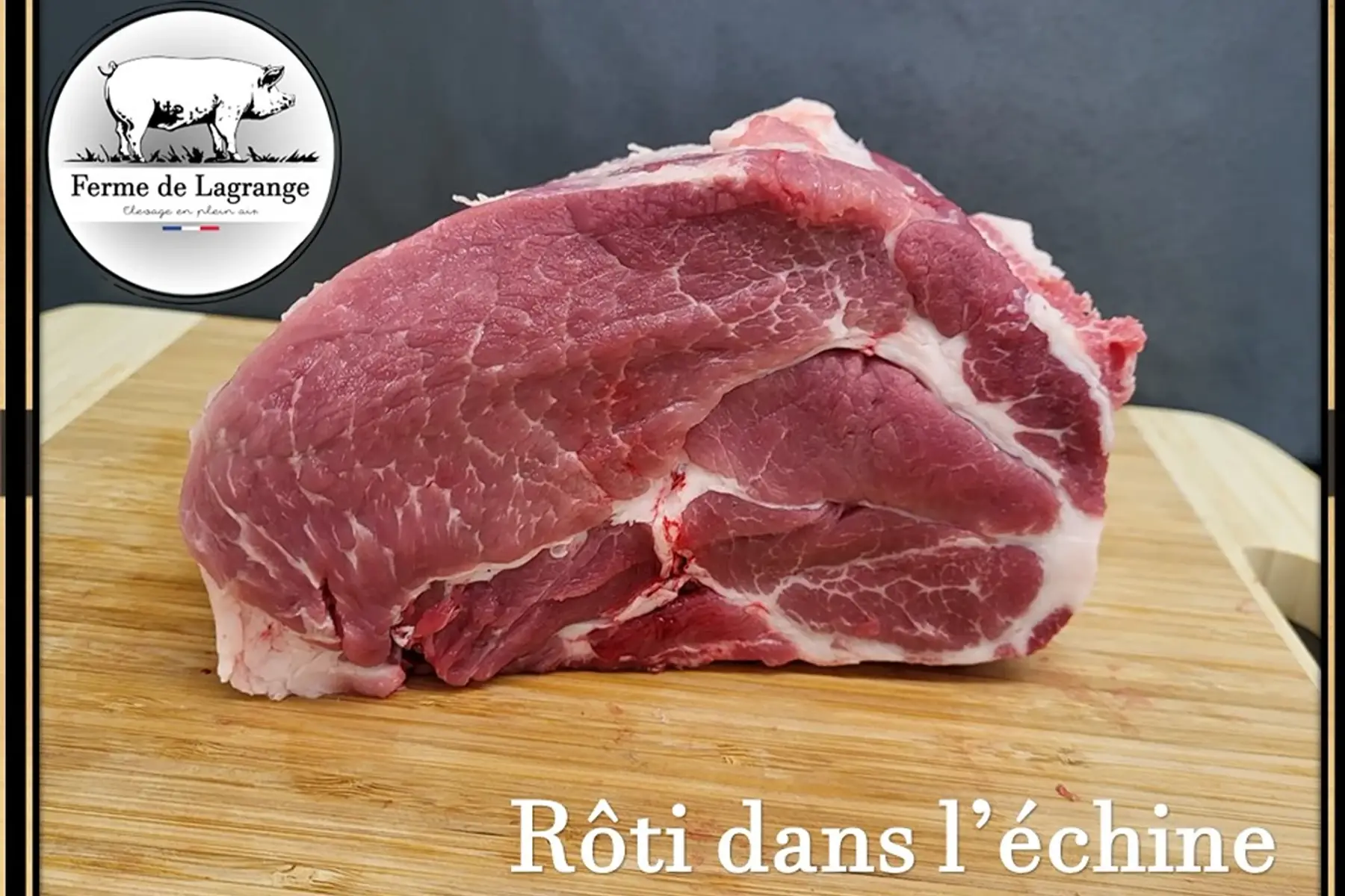 rôti de porc dans l'échine