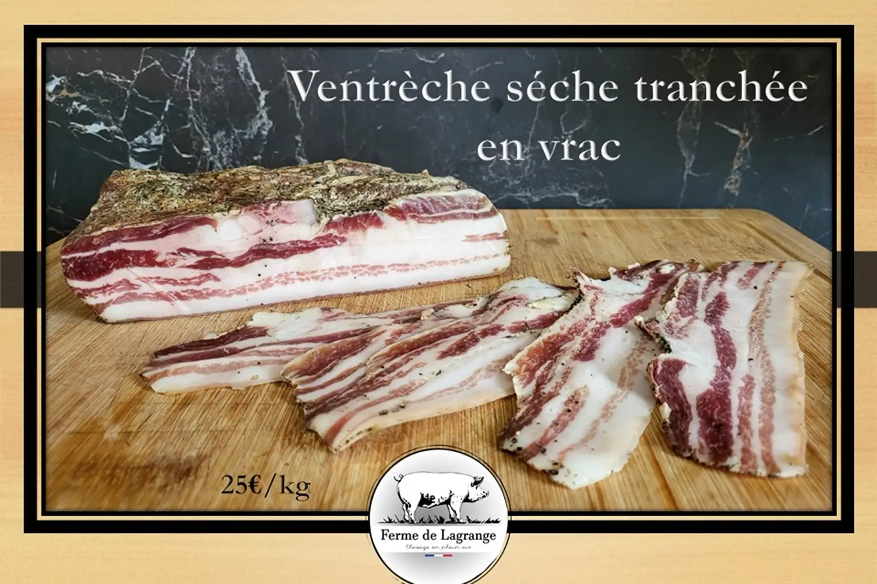 ventrèche sèche tranchée vrac