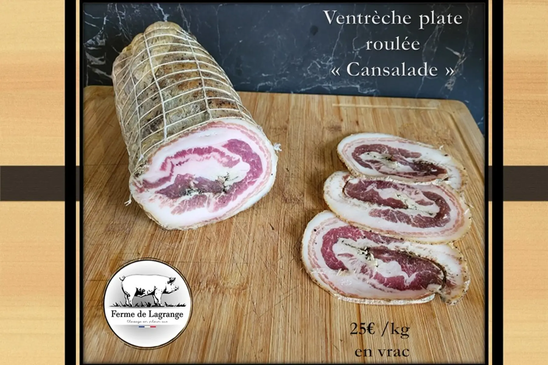 ventrèche roulée sèche tranchée - vrac