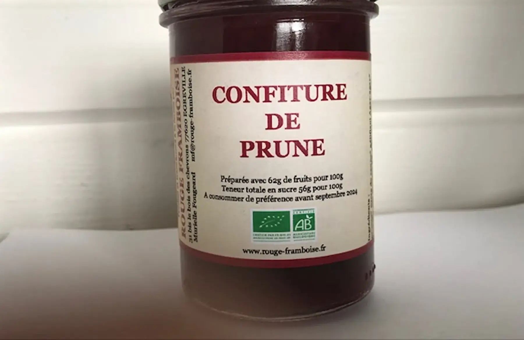 confiture de prune rouge (quetsche)
