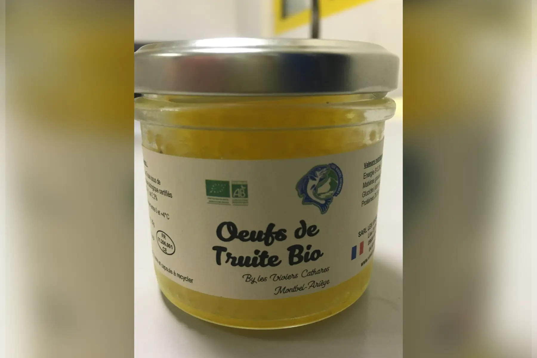 7-caviar de truite bio (œufs)