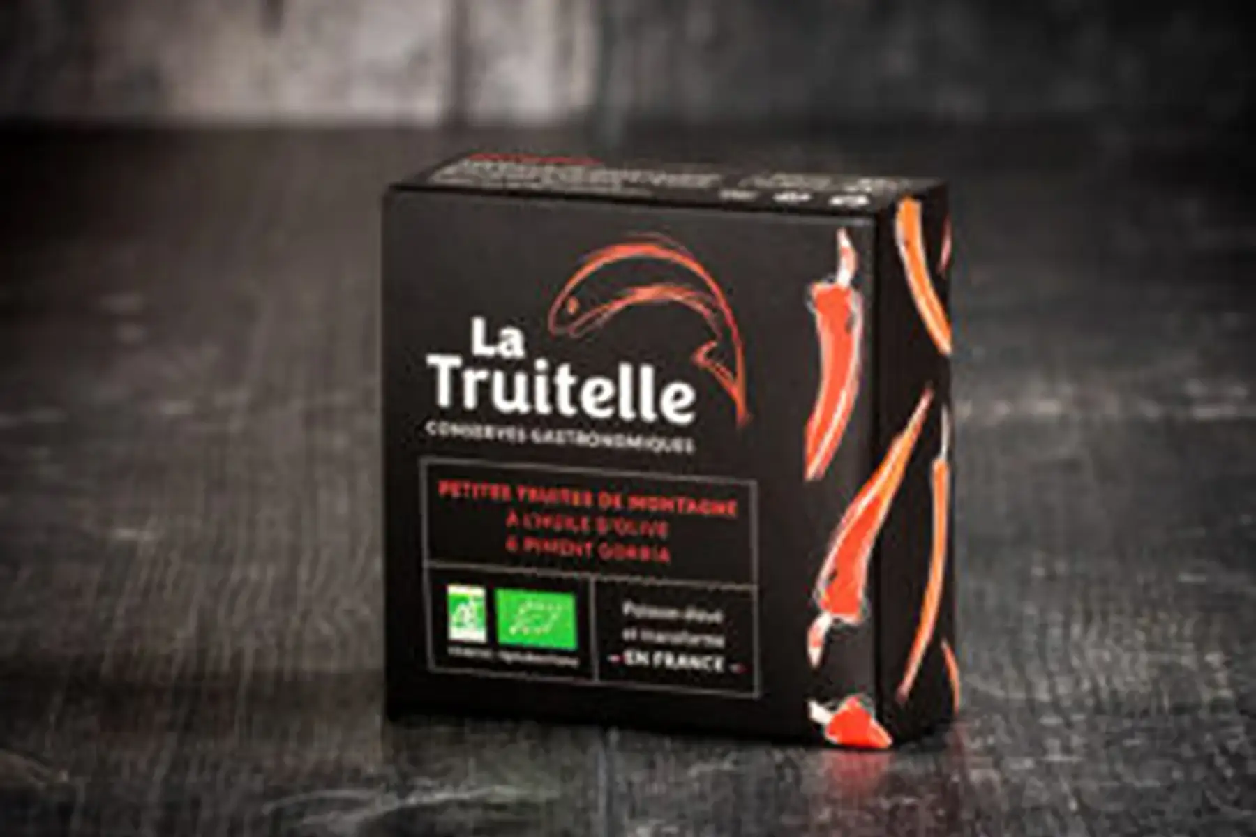 20-petites truites de montagne bio à l'huile d'olive et piment gorria