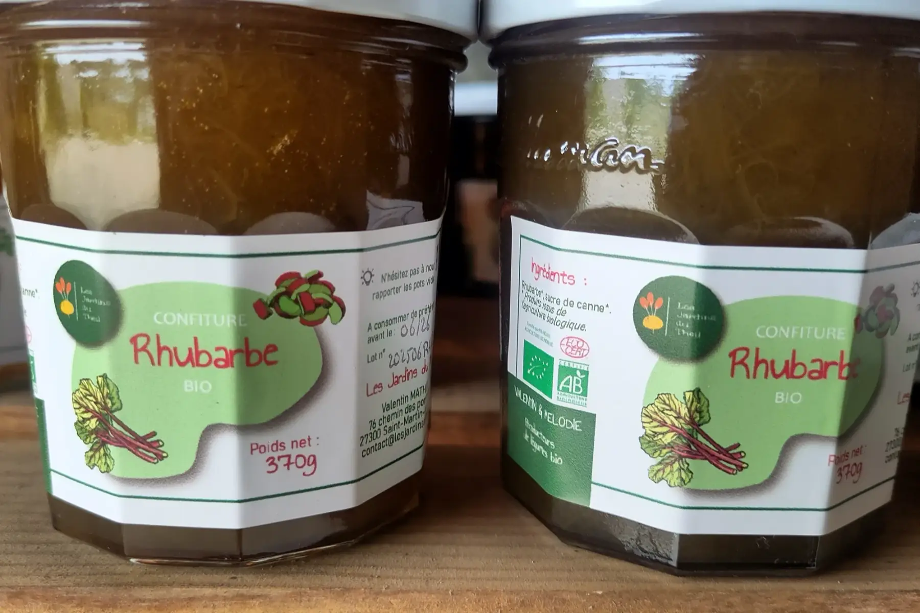 confiture de rhubarbe