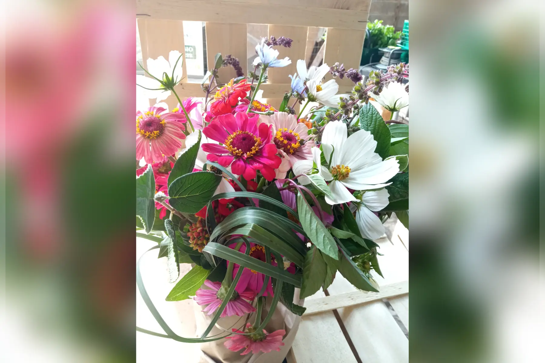 bouquet de fleurs champêtre