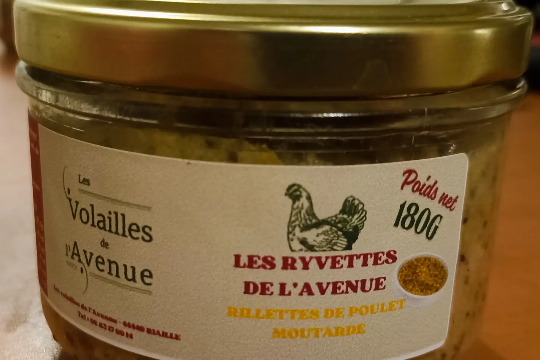 Rillettes de poulet à la Moutarde
