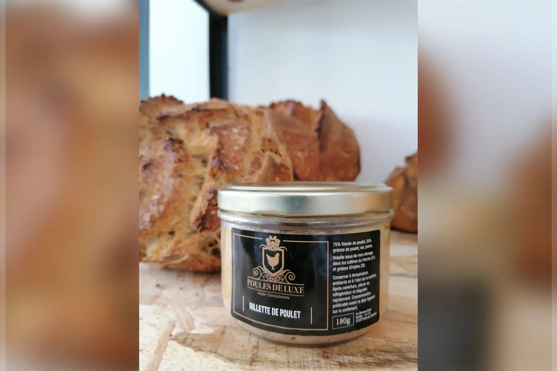 rillettes de poulet nature