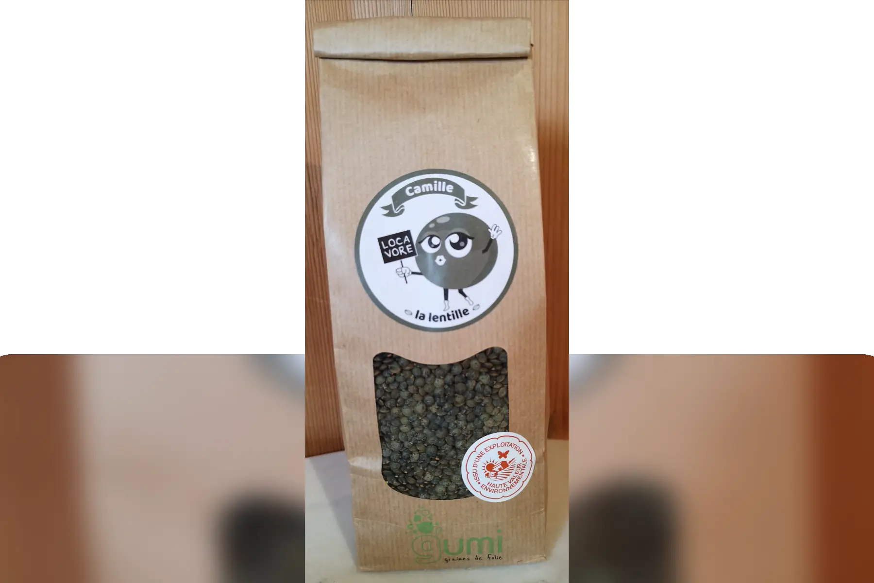 lentilles vertes kraft 500