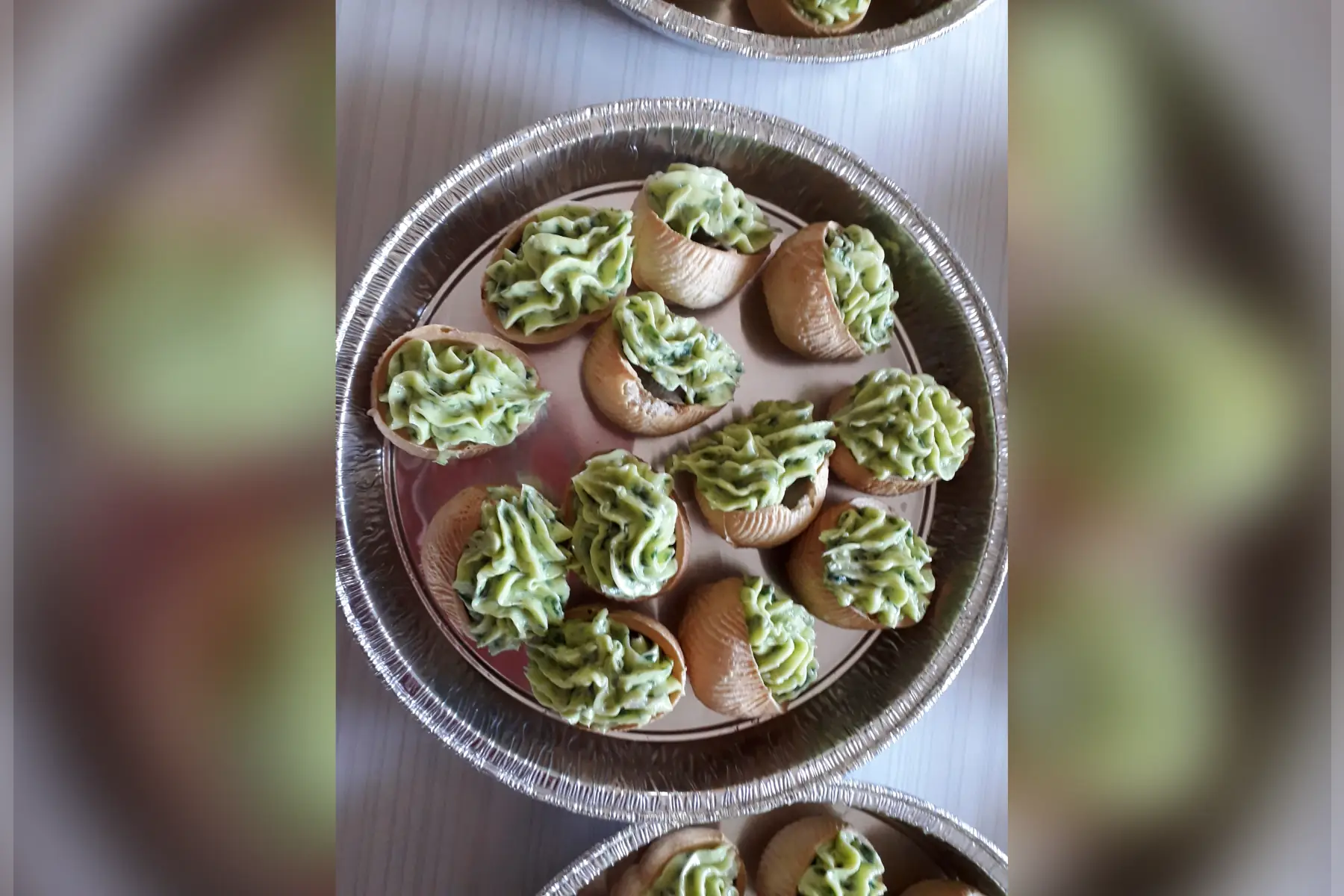 assiettes d'escargots