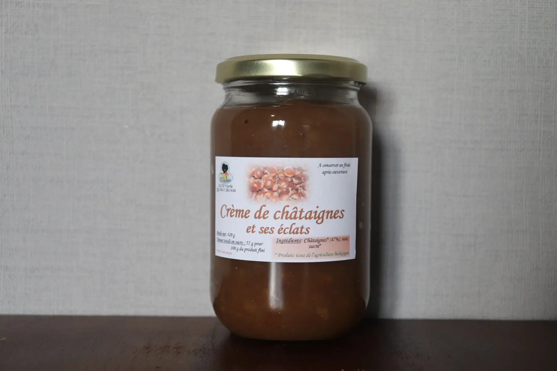crème de châtaignes et ses éclats