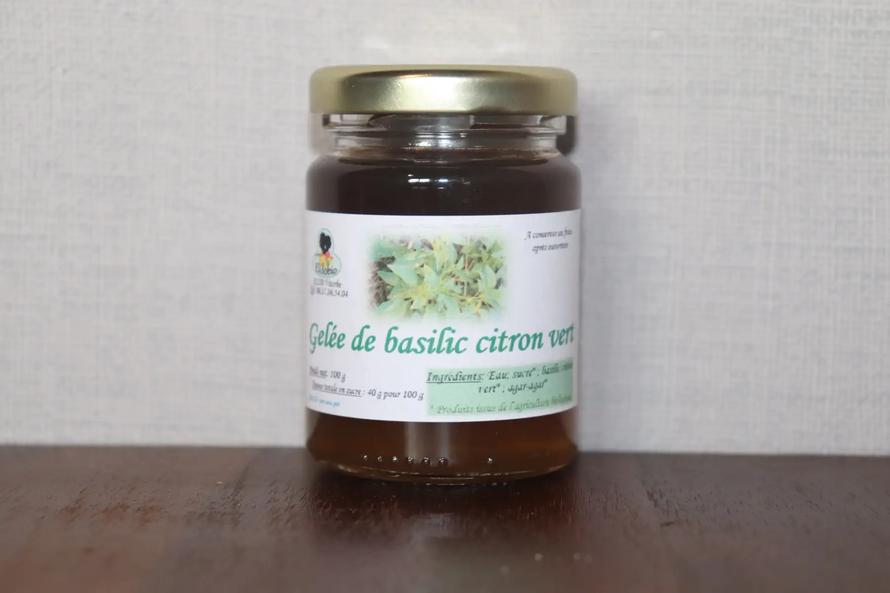 gelée de basilic citron vert