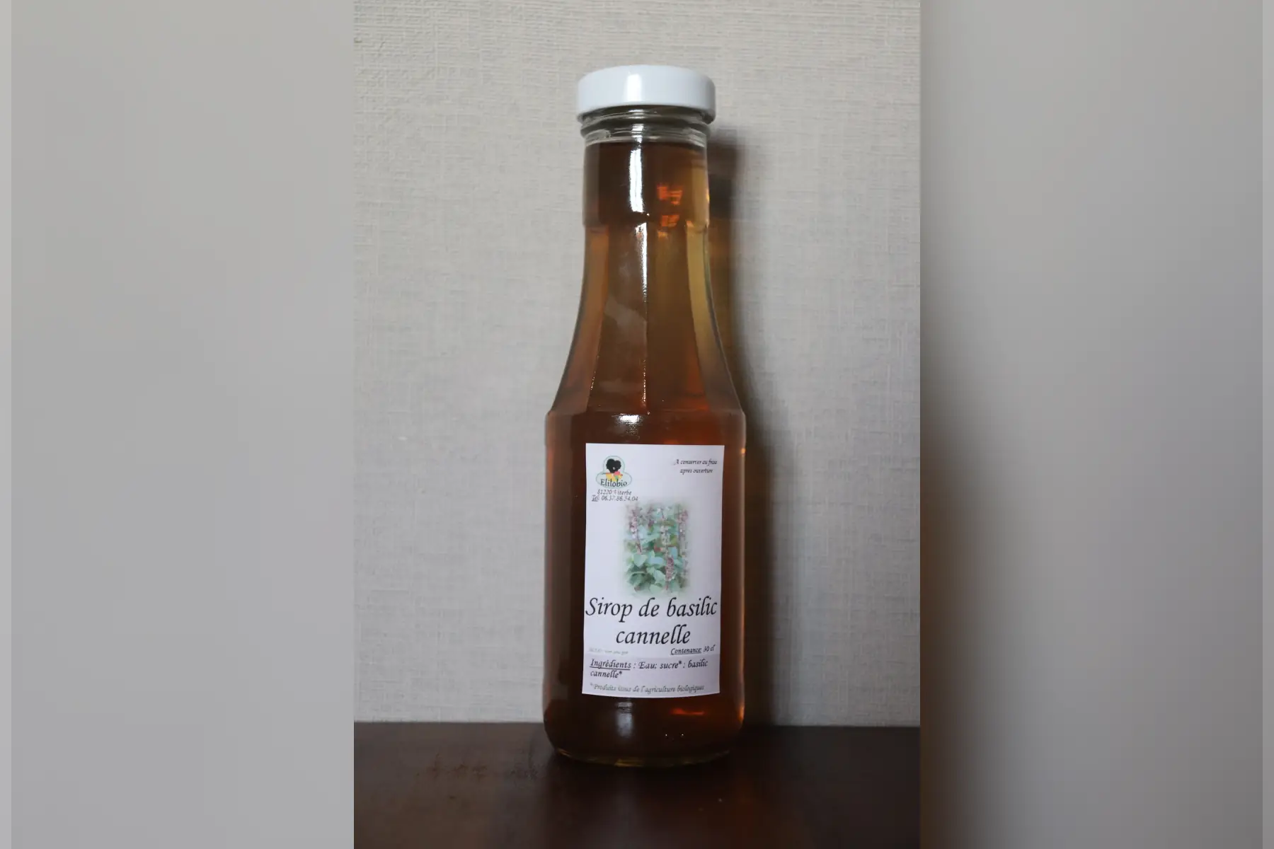 sirop de basilic cannelle