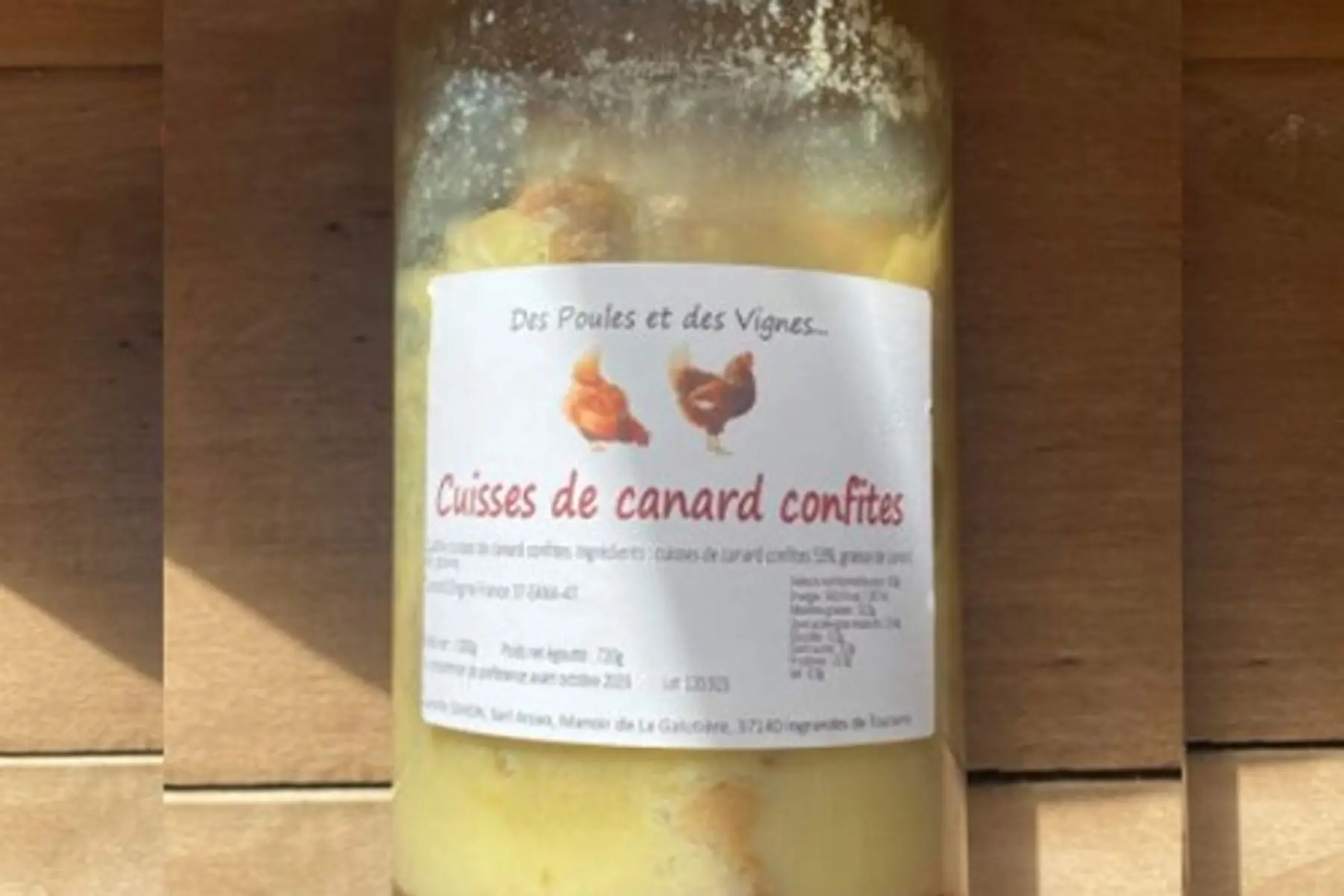 4 cuisses de canard confites