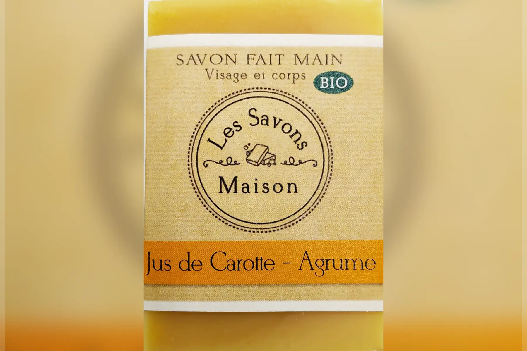 savon jus de carotte-agrume 100g