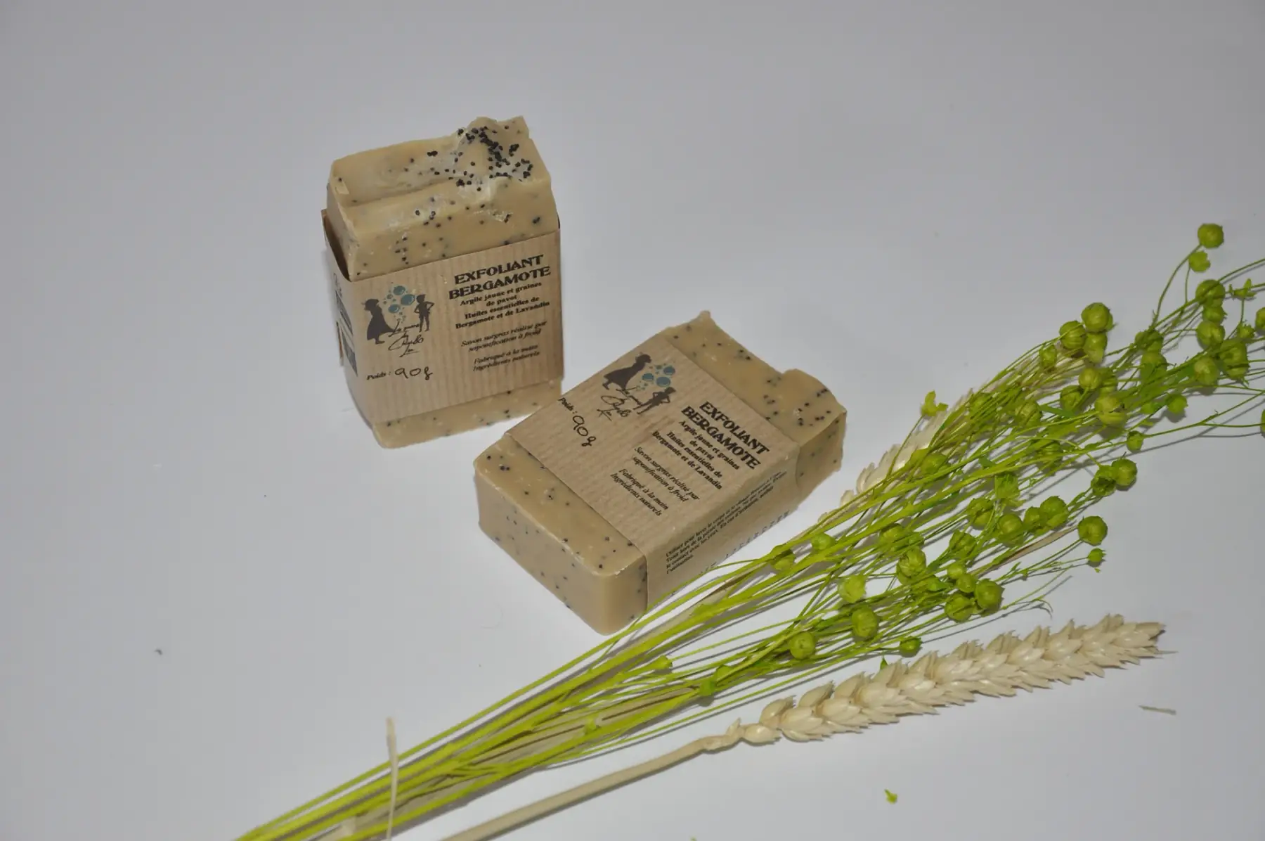 savon parfumé exfoliant bergamote