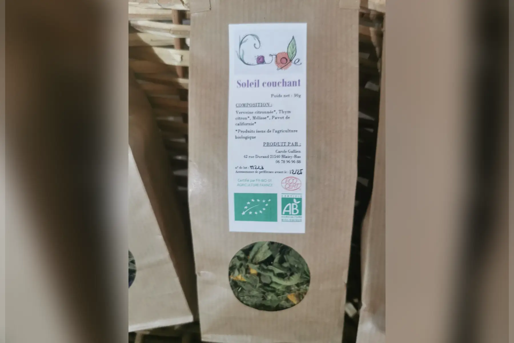 infusion soleil couchant