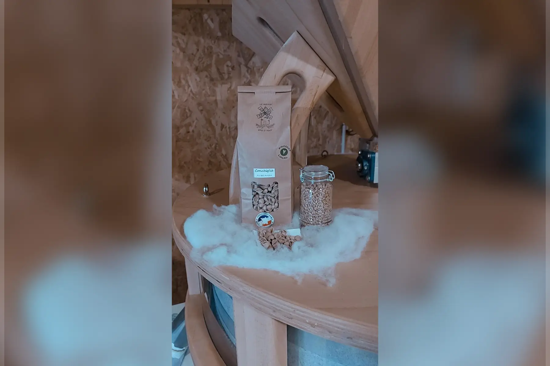 pâtes à base de blé tendre (farine t80) conchiglie