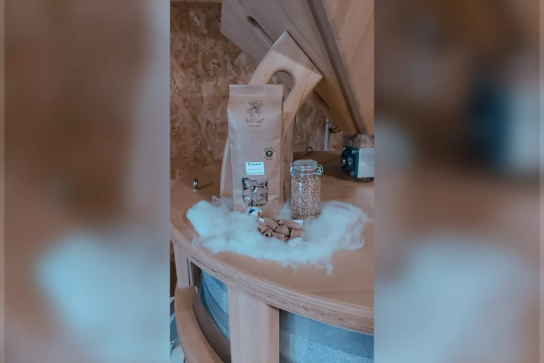 pâtes semi complète à base de blé tendre (farine t110) penne