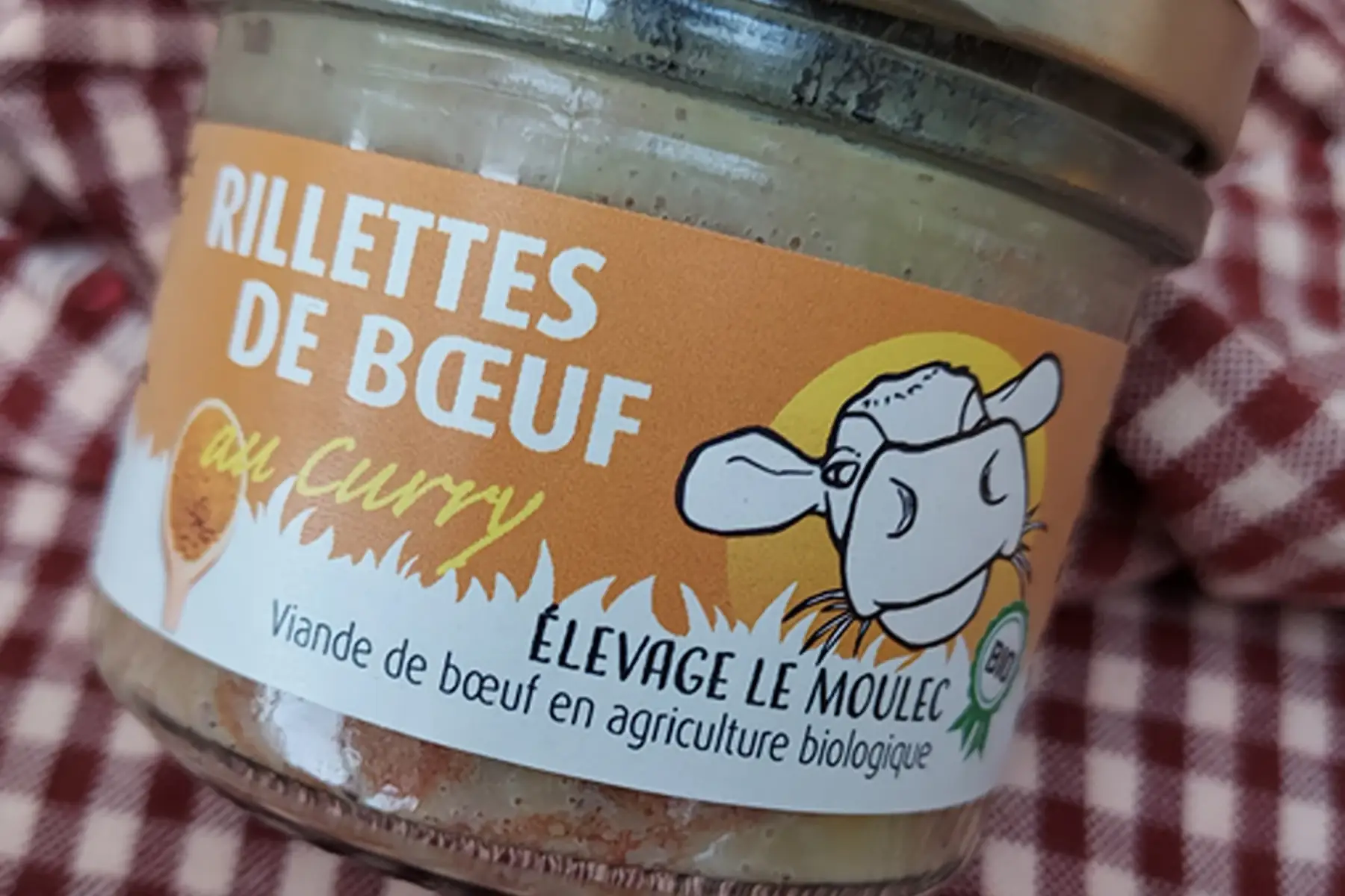 Bocal de Rillette de boeuf au curry 90g
