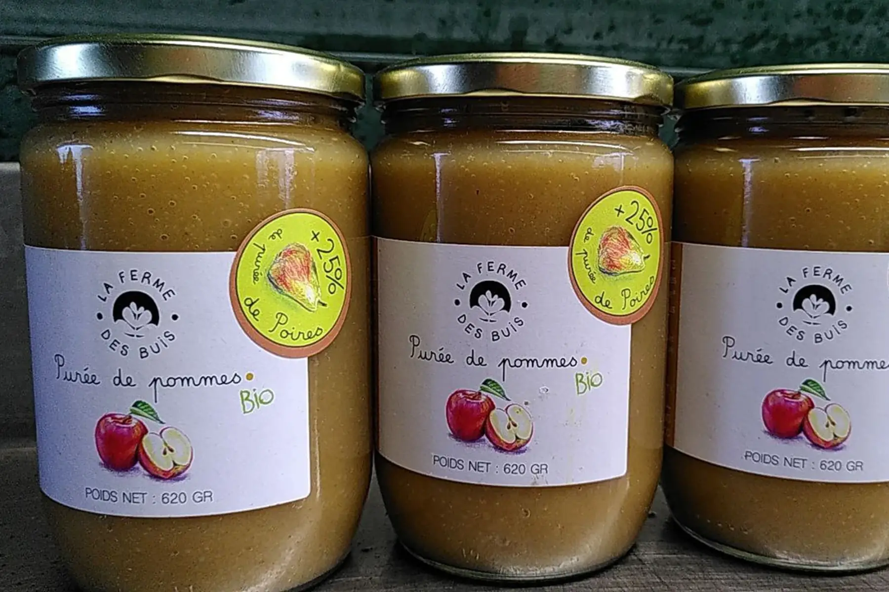 purée de pommes et poires